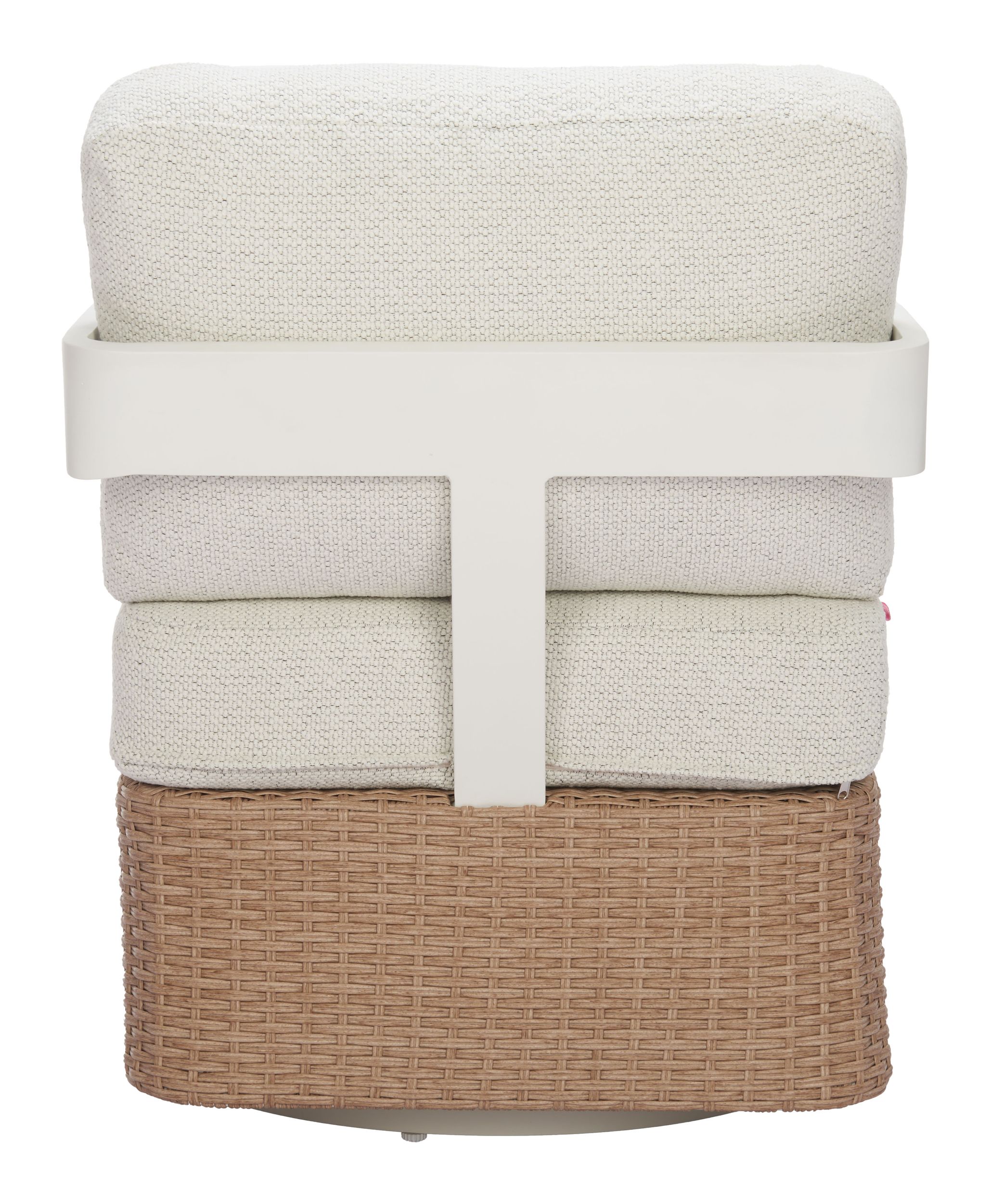 Gelo Olefin/Synthetic Rattan Weave Swivel Chair
