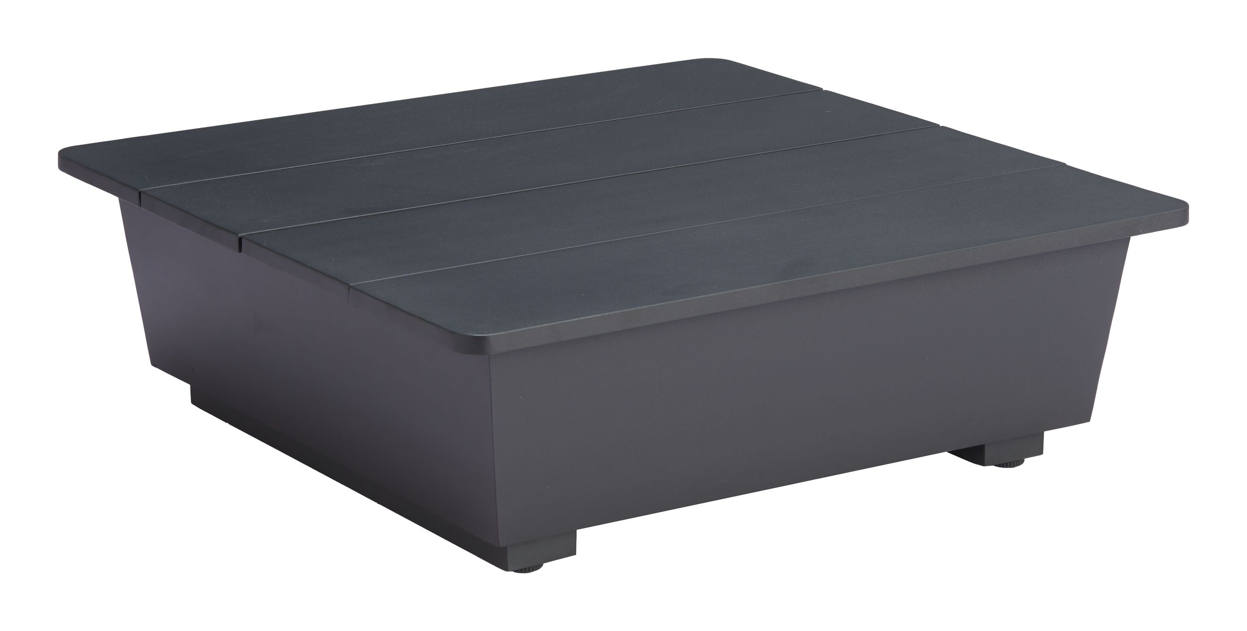Tien Rectangular Aluminum Outdoor Side Table
