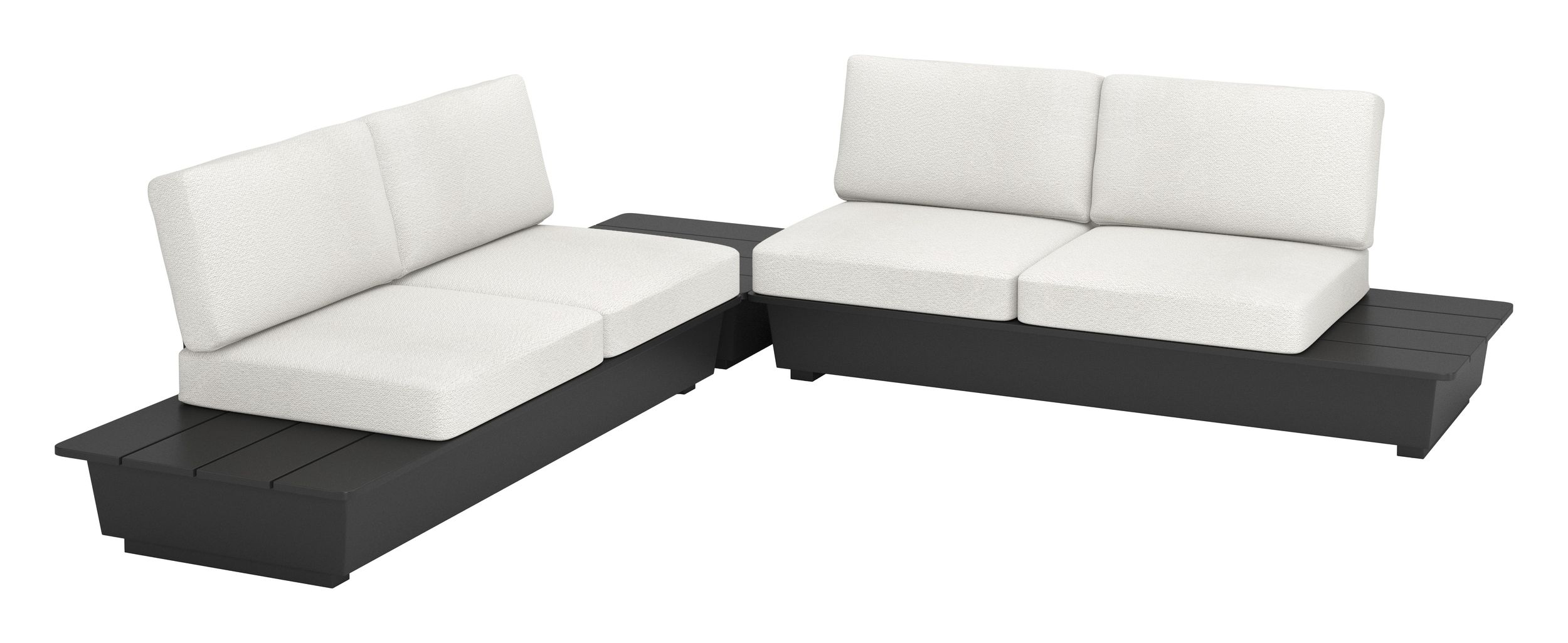 Tien Rectangular Aluminum Outdoor Side Table