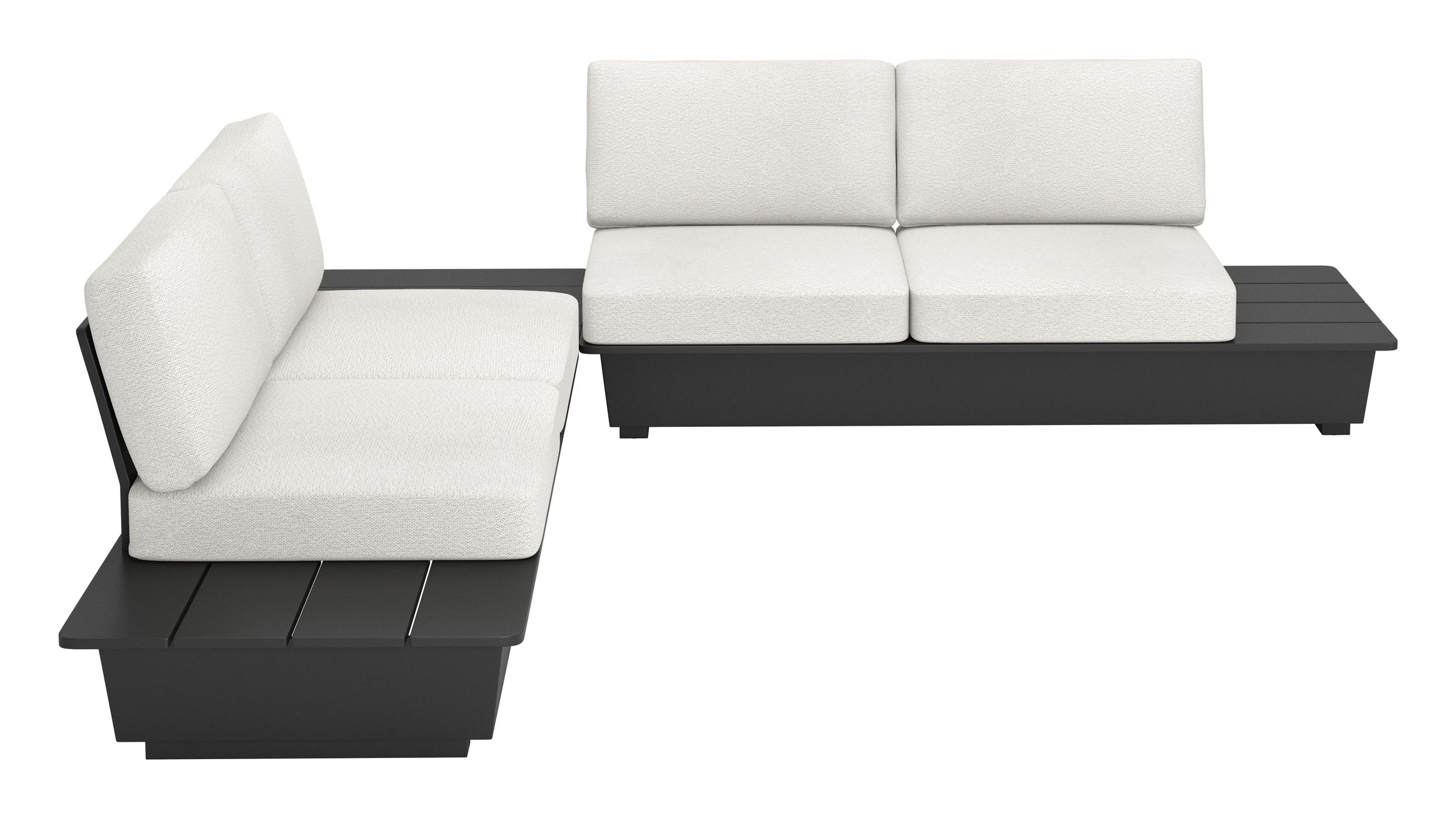 Tien Rectangular Aluminum Outdoor Side Table