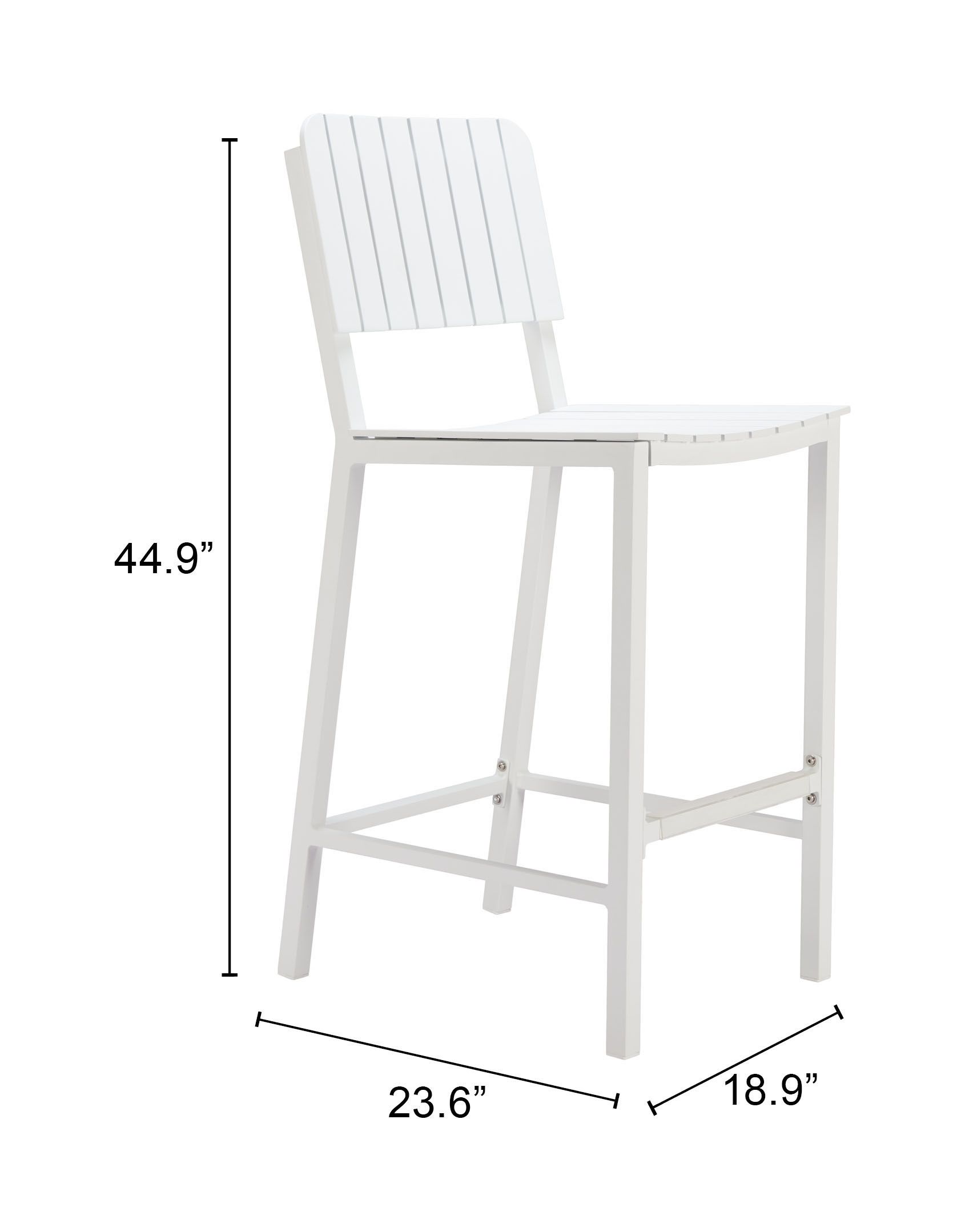Kayu Aluminum Outdoor Barstool