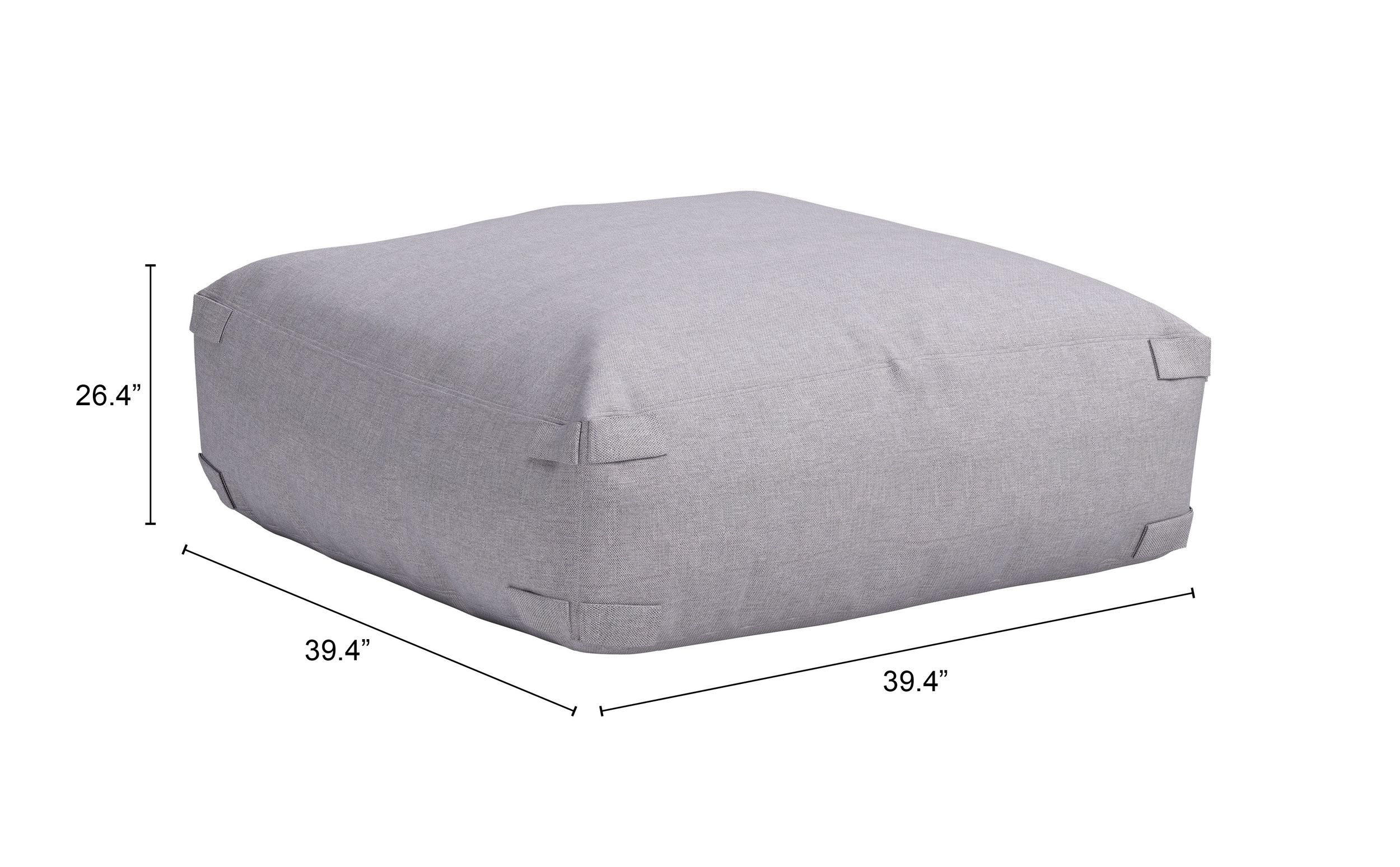 Luanda Square Olefin Outdoor Ottoman