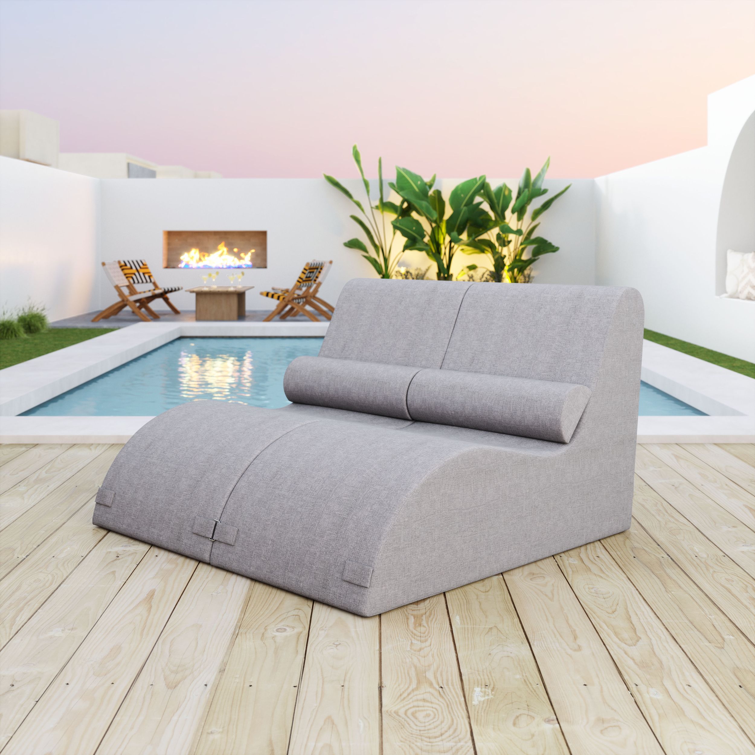 Luanda Olefin Outdoor Lounge Chair