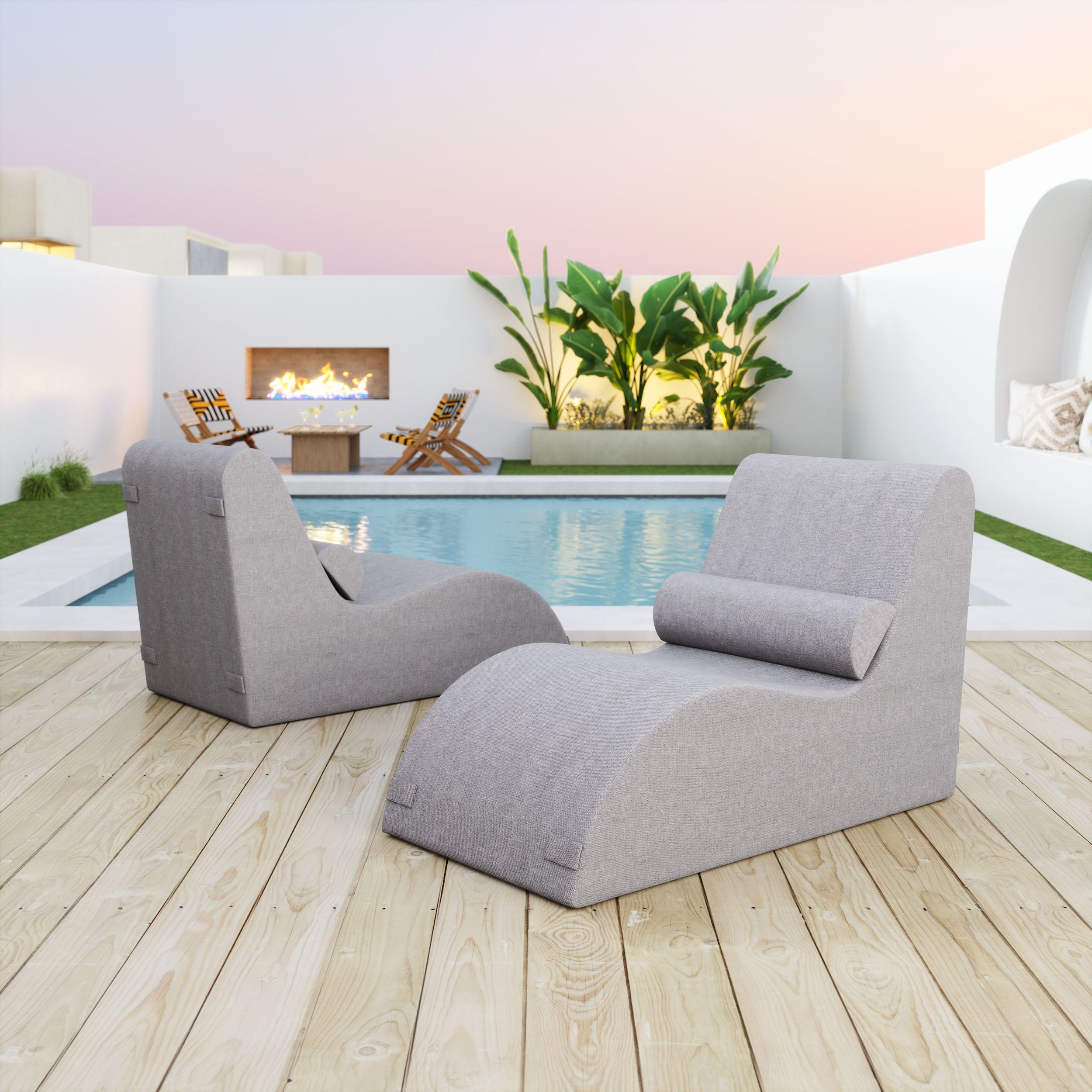 Luanda Olefin Outdoor Lounge Chair