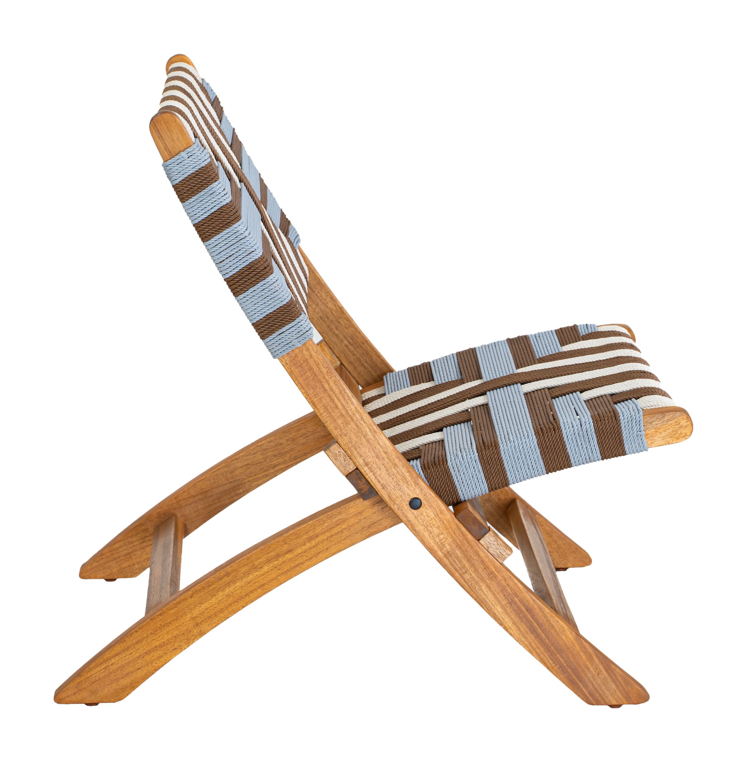 Sunshine Synthetic Rattan Weave/Wood Outdoor Lounge Chair
