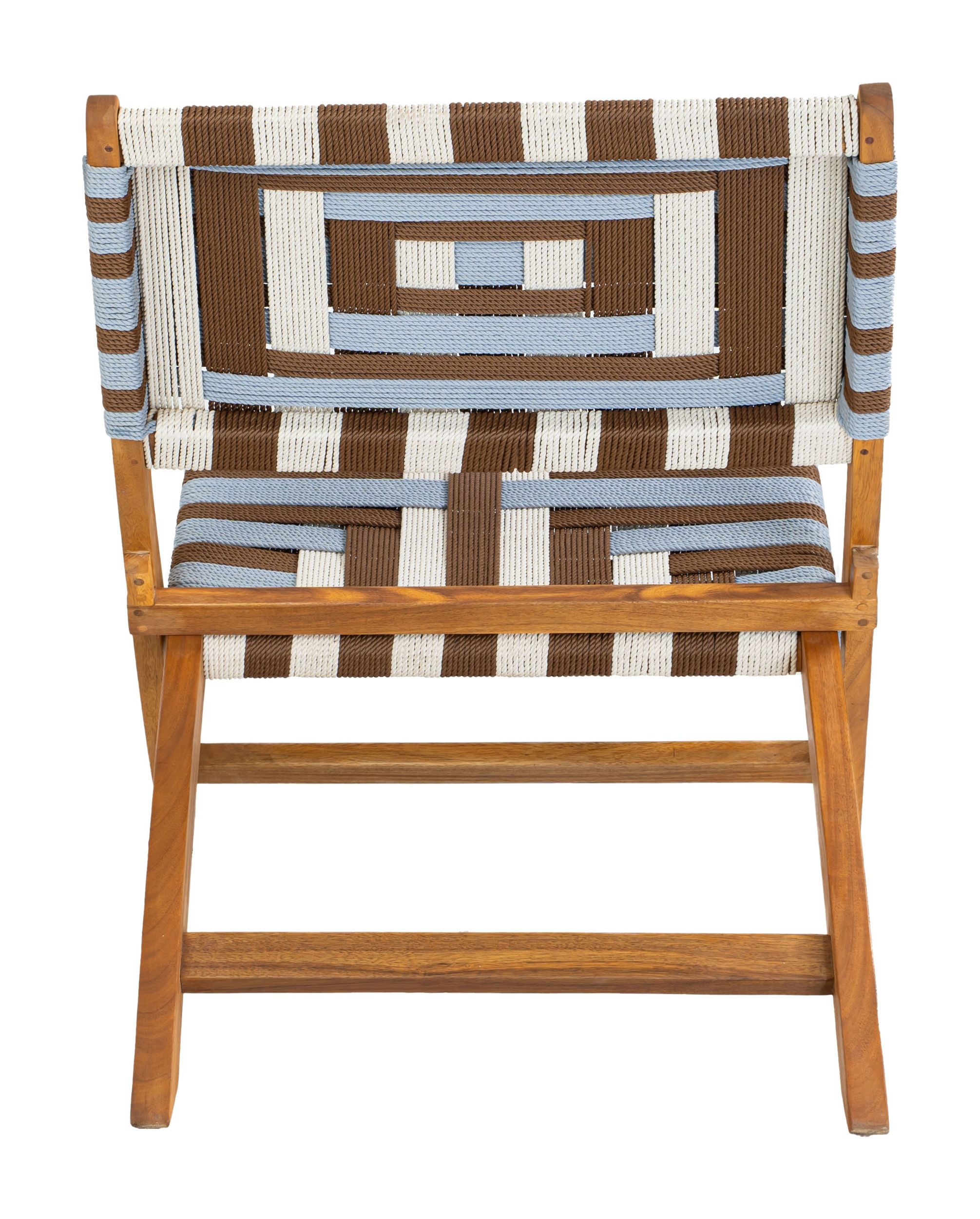 Sunshine Synthetic Rattan Weave/Wood Outdoor Lounge Chair