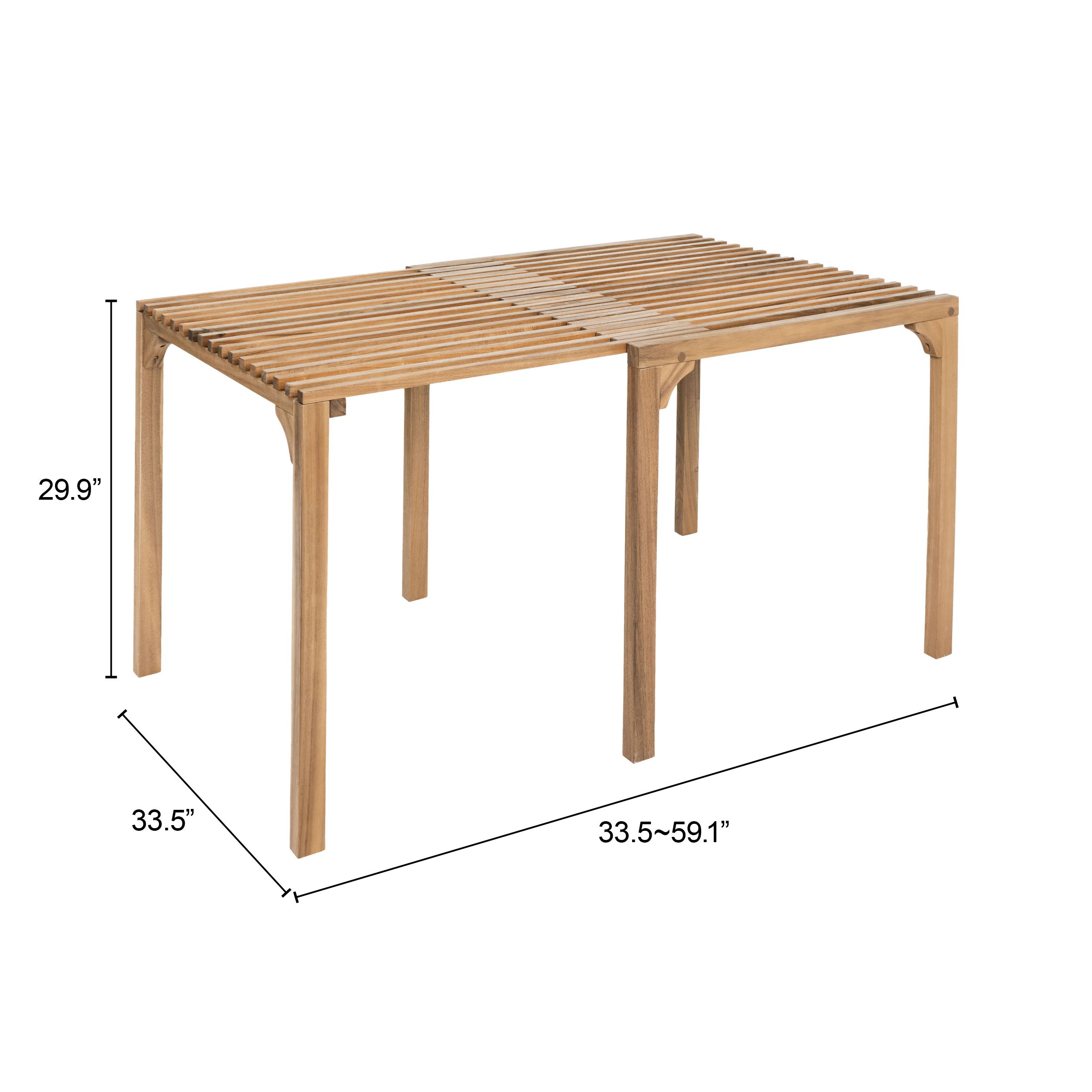 Riviera Wood Extendable Dining Table