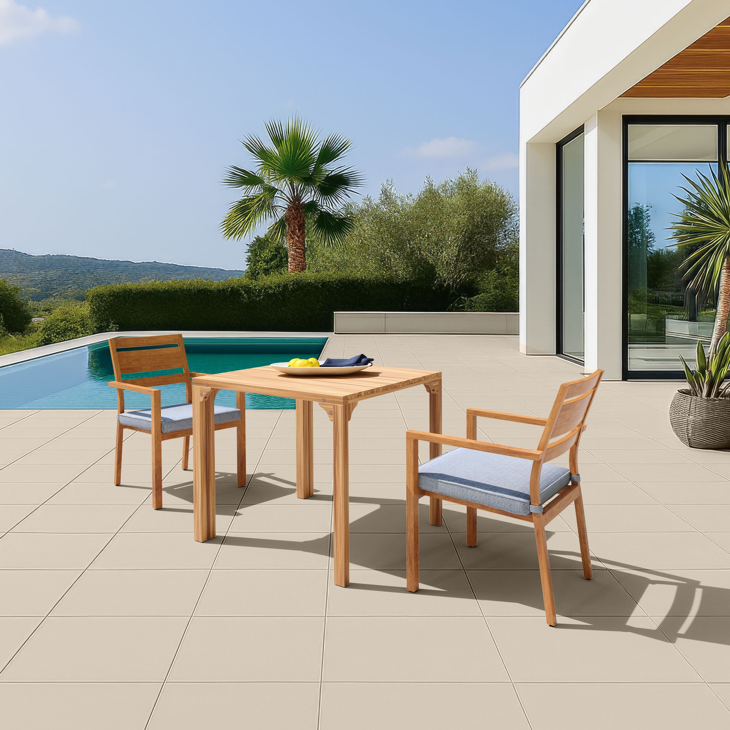 Riviera Wood Extendable Dining Table