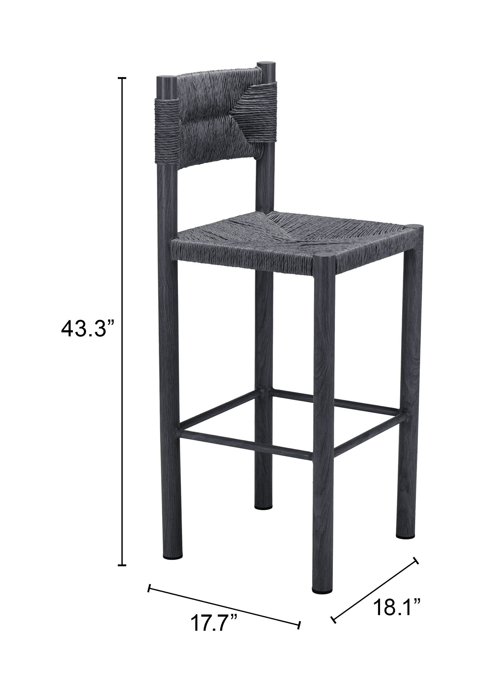 Iska Aluminum Outdoor Barstool