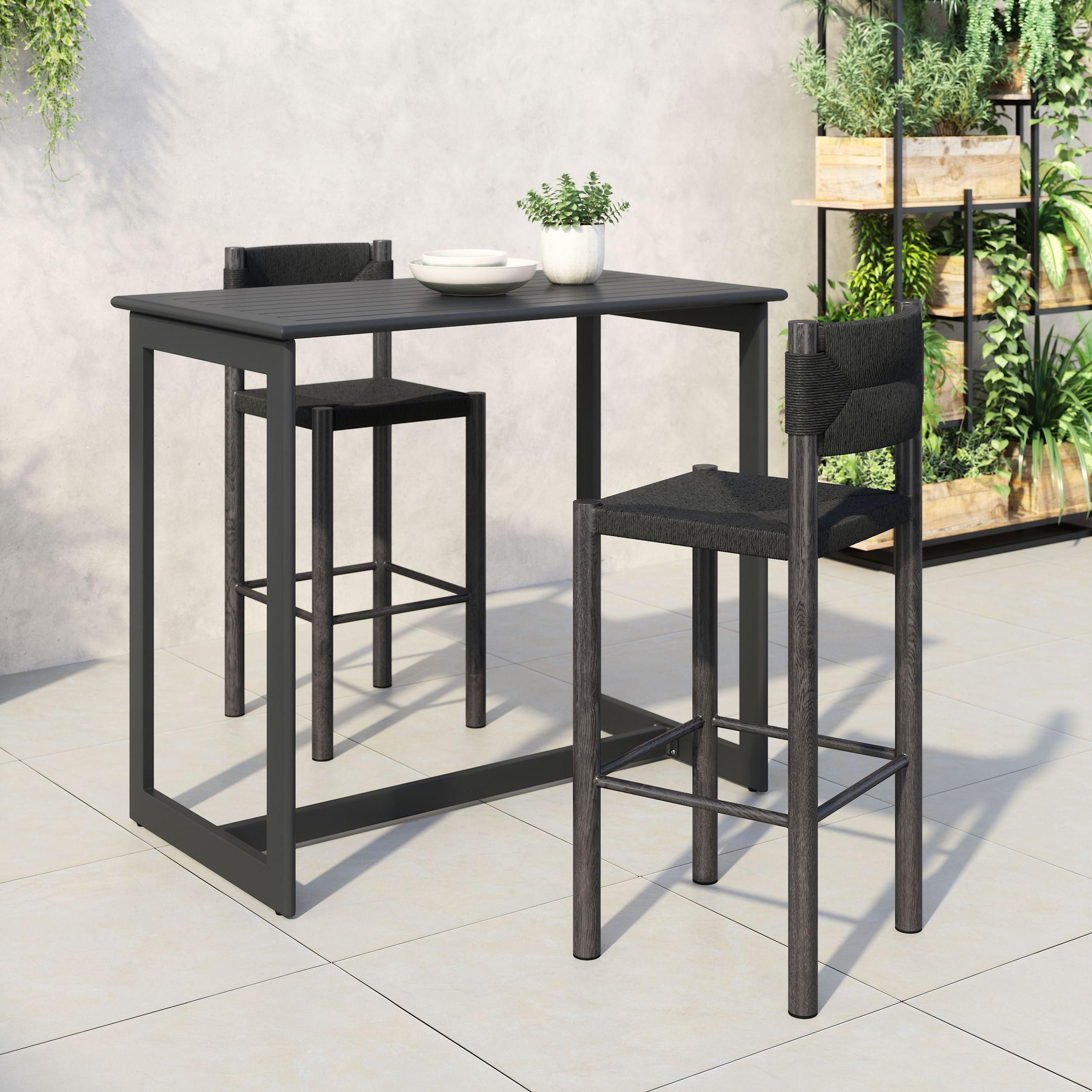 Iska Aluminum Outdoor Barstool
