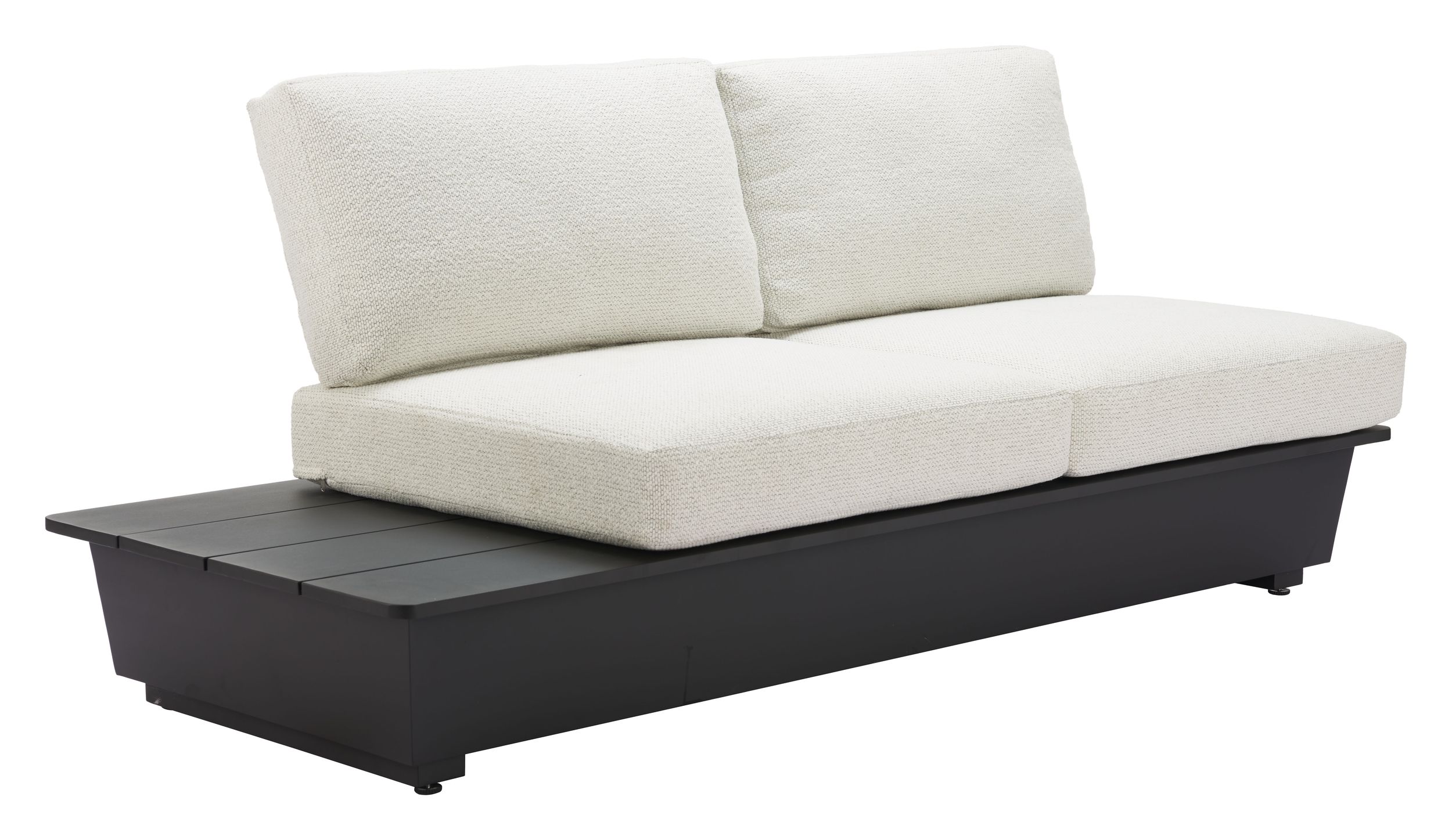 Upgraded 2 Pieces Metal Patio Sectional Furniture Set 