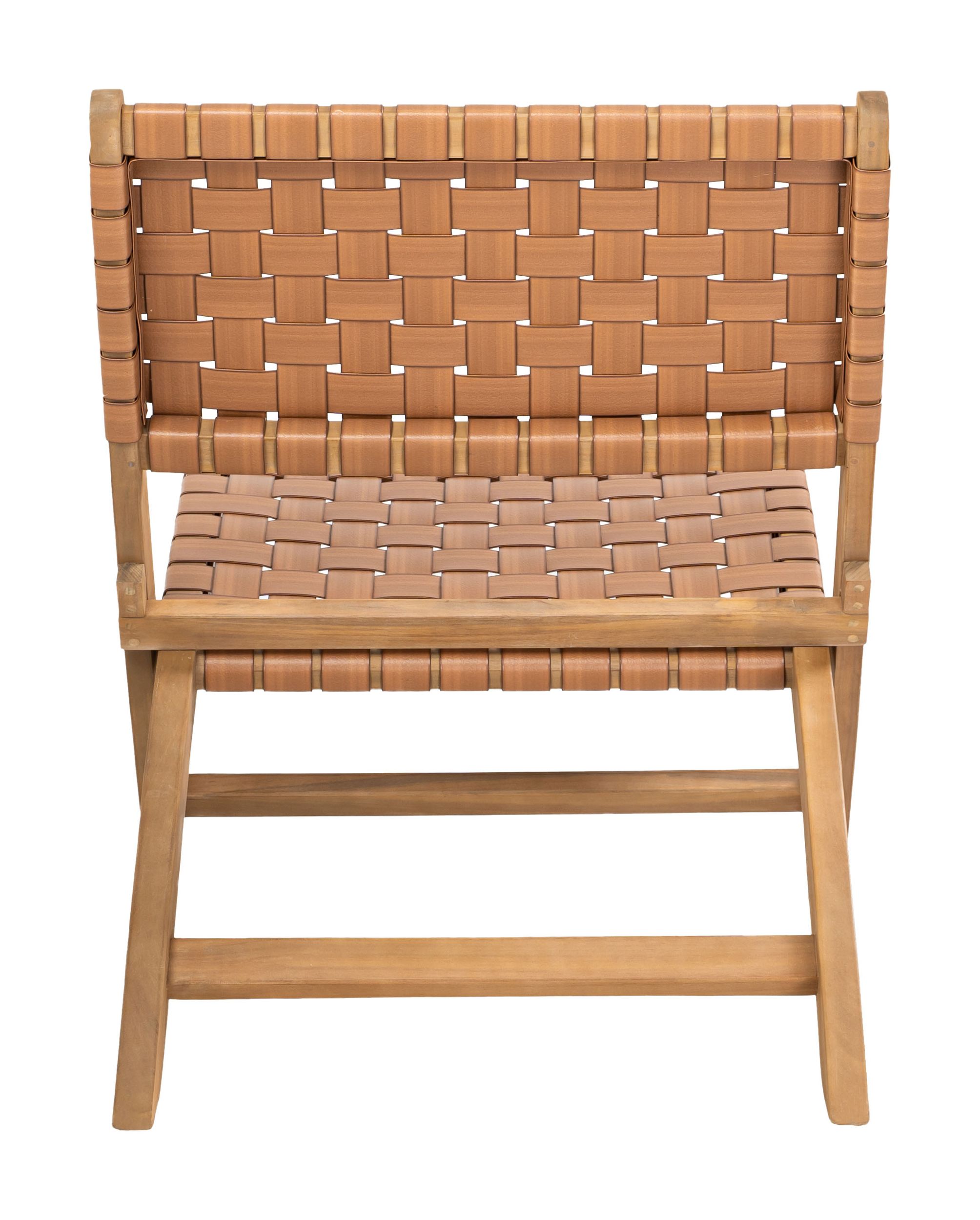 Sunflare Synthetic Rattan Weave/Wood Outdoor Lounge Chair