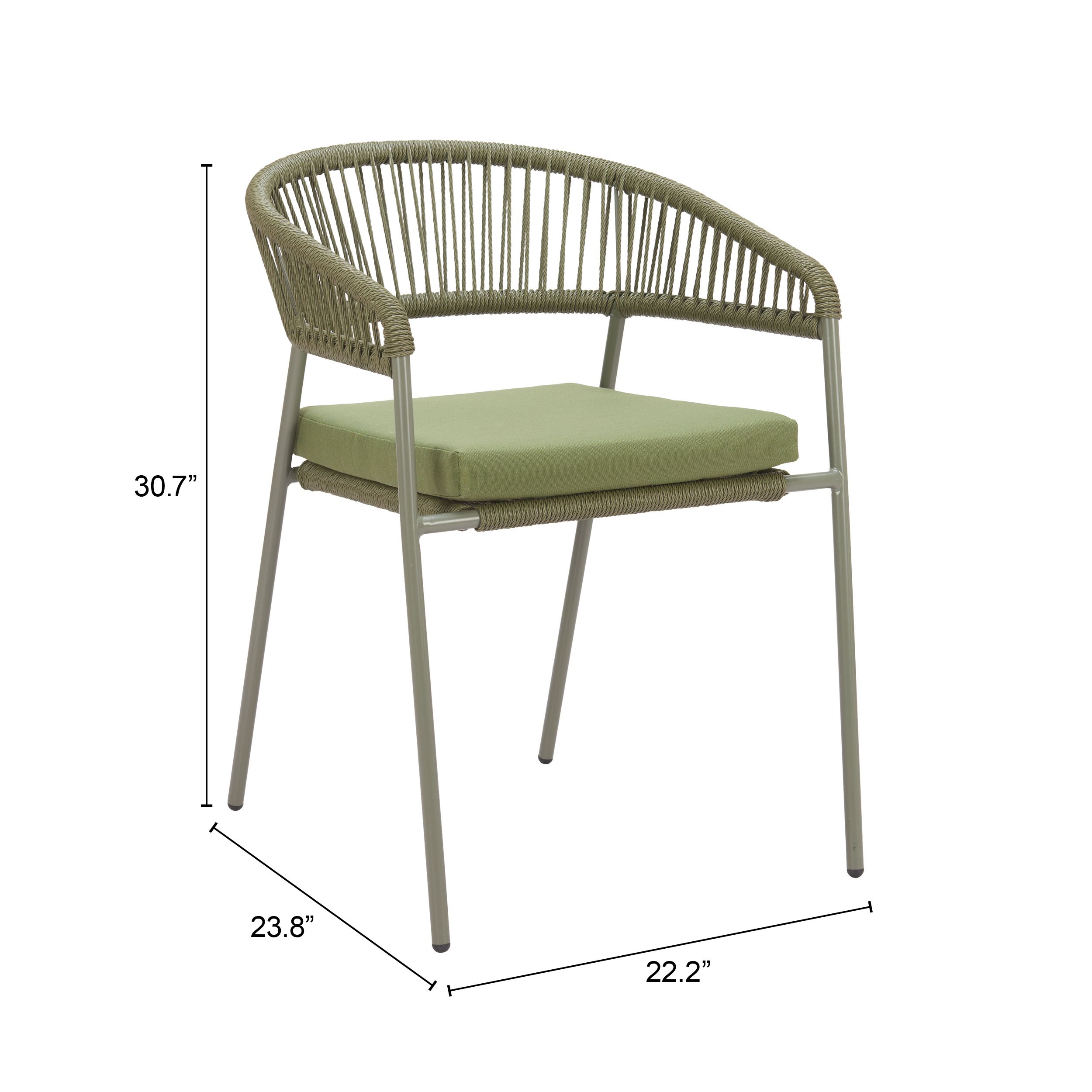 Skye Olefin/Steel Dining Chair