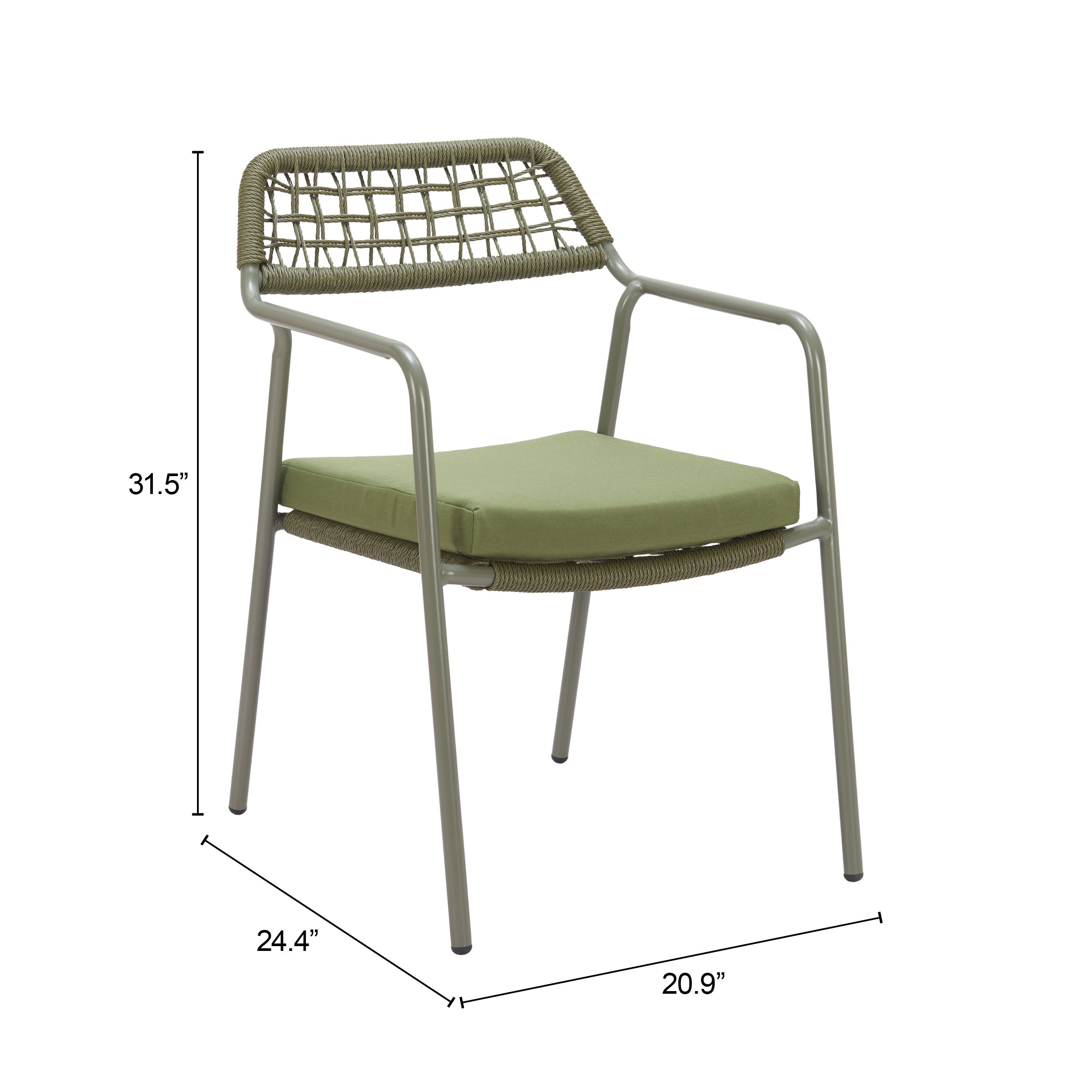 Rio Olefin/Aluminum Outdoor Dining Chair