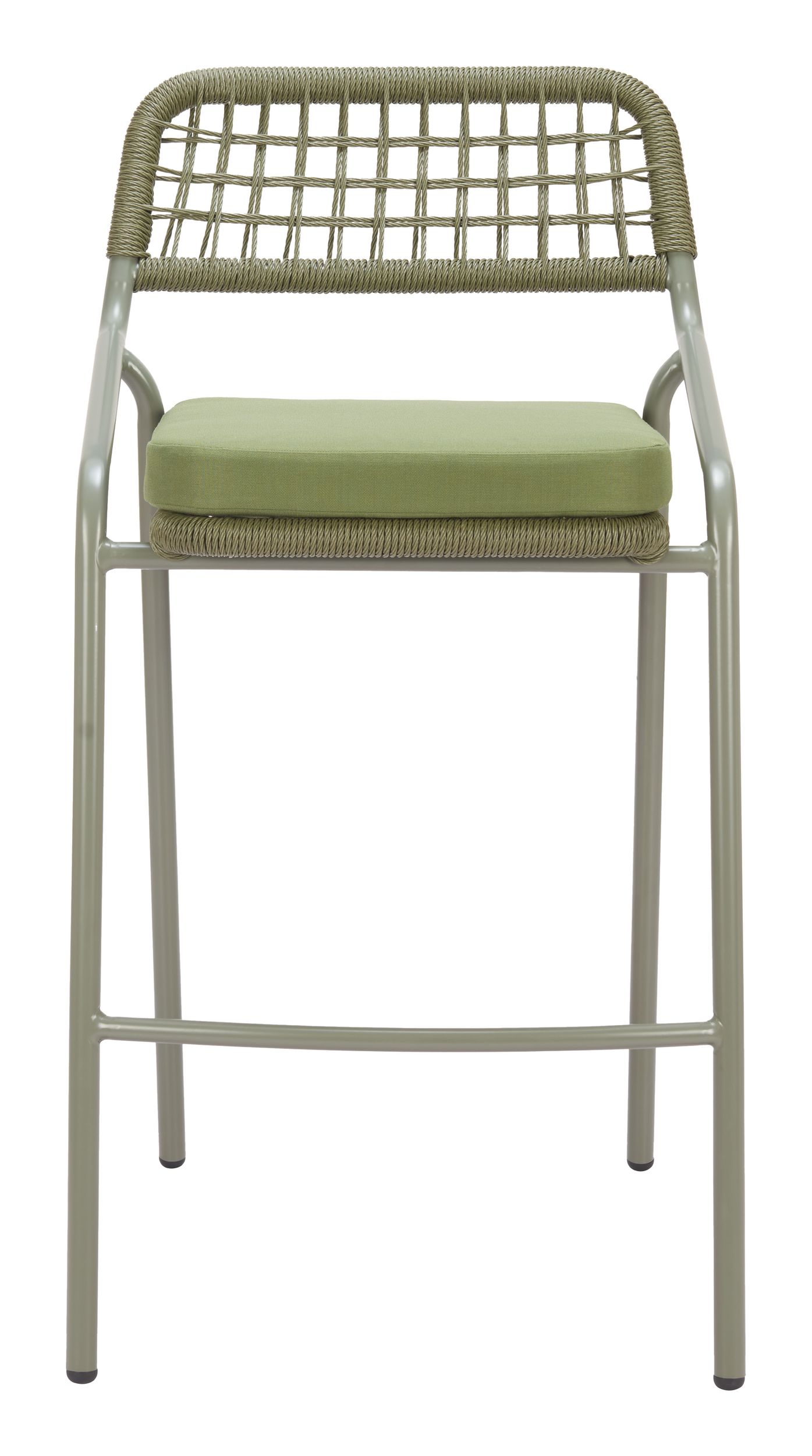 Rio Olefin/Synthetic Rattan Weave/Steel Barstool