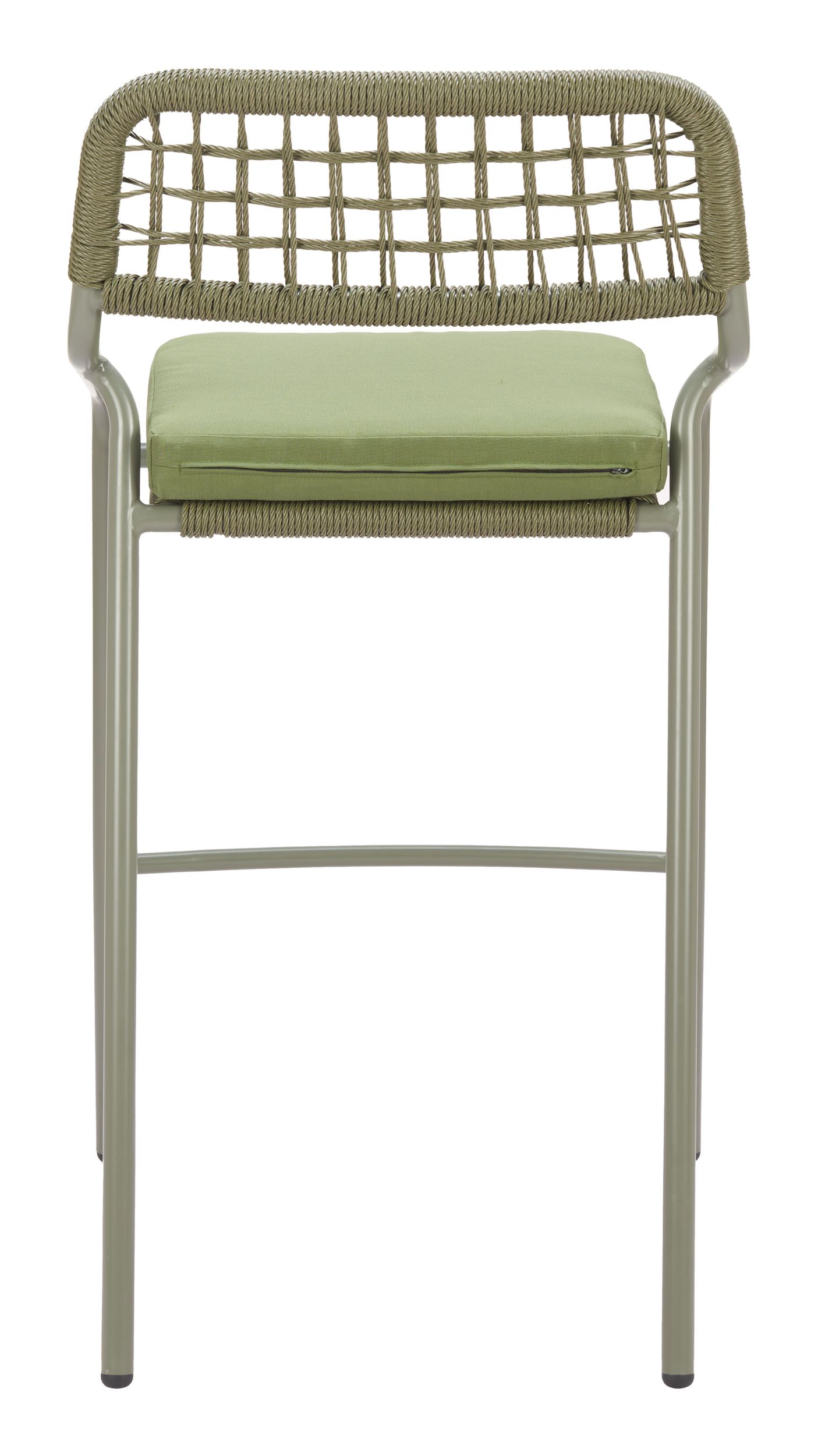 Rio Olefin/Synthetic Rattan Weave/Steel Barstool