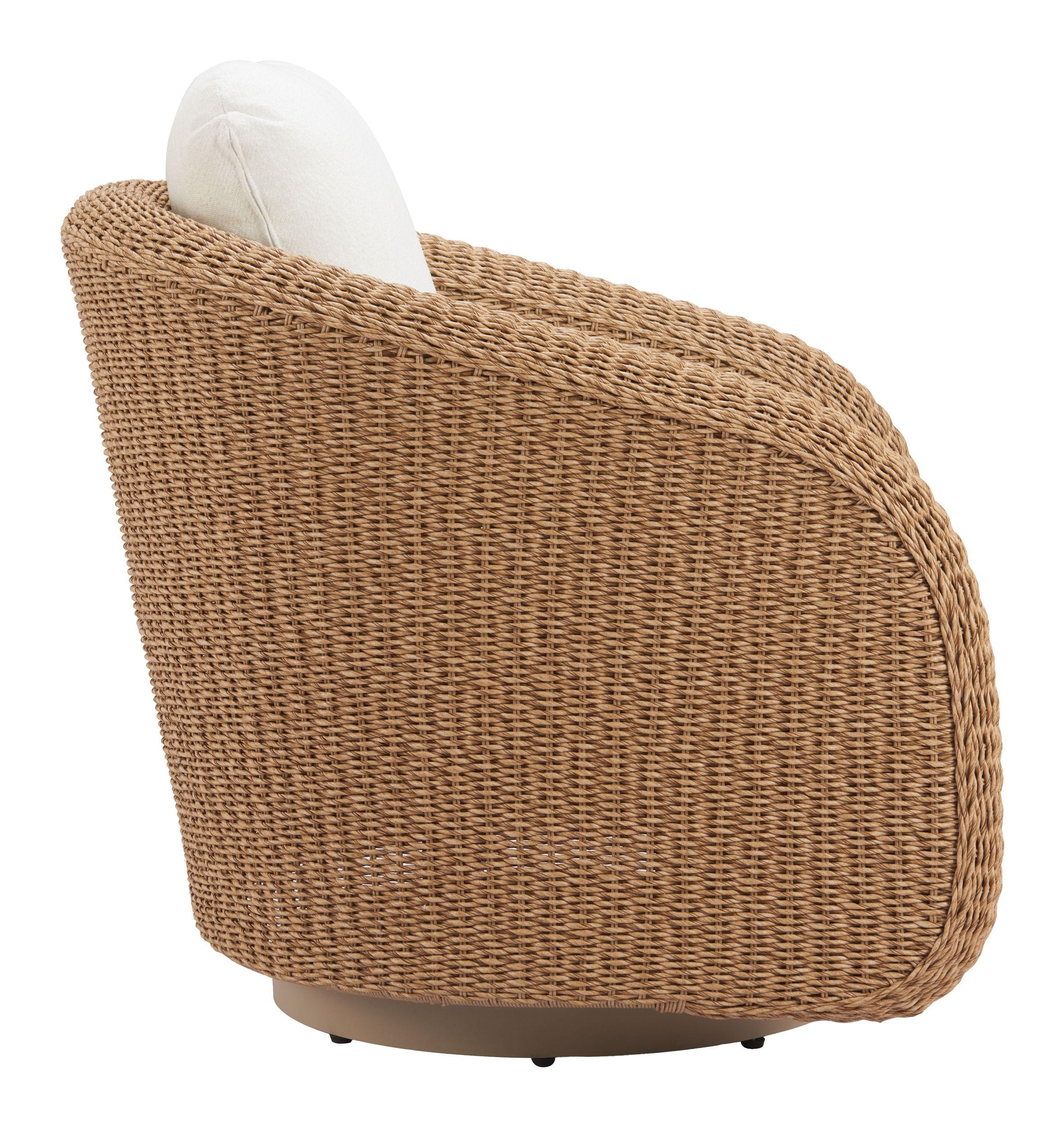 Solara Olefin/Synthetic Rattan Weave Outdoor Swivel Chair