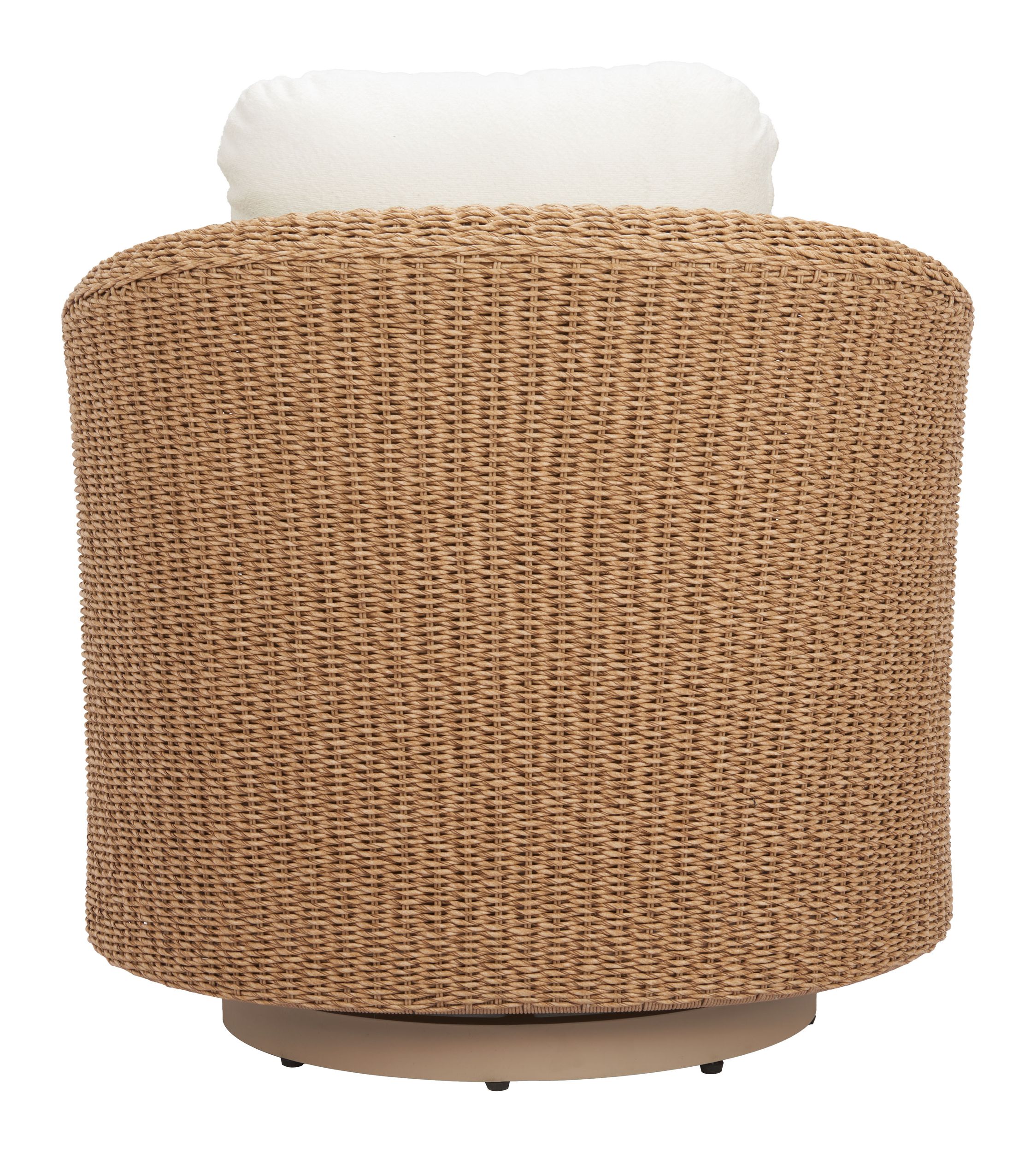 Solara Olefin/Synthetic Rattan Weave Outdoor Swivel Chair