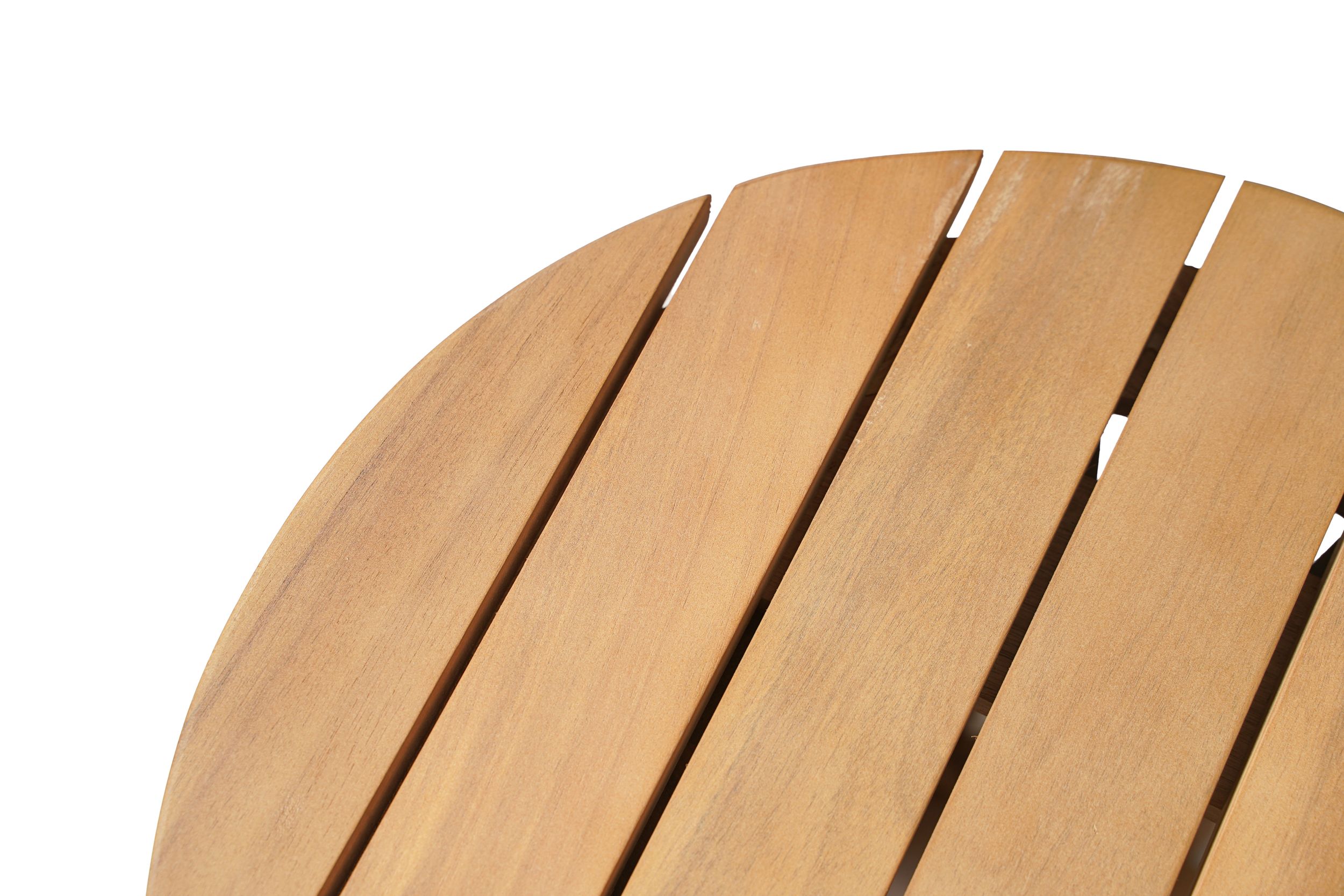 Zahara Round Wood Outdoor Side Table