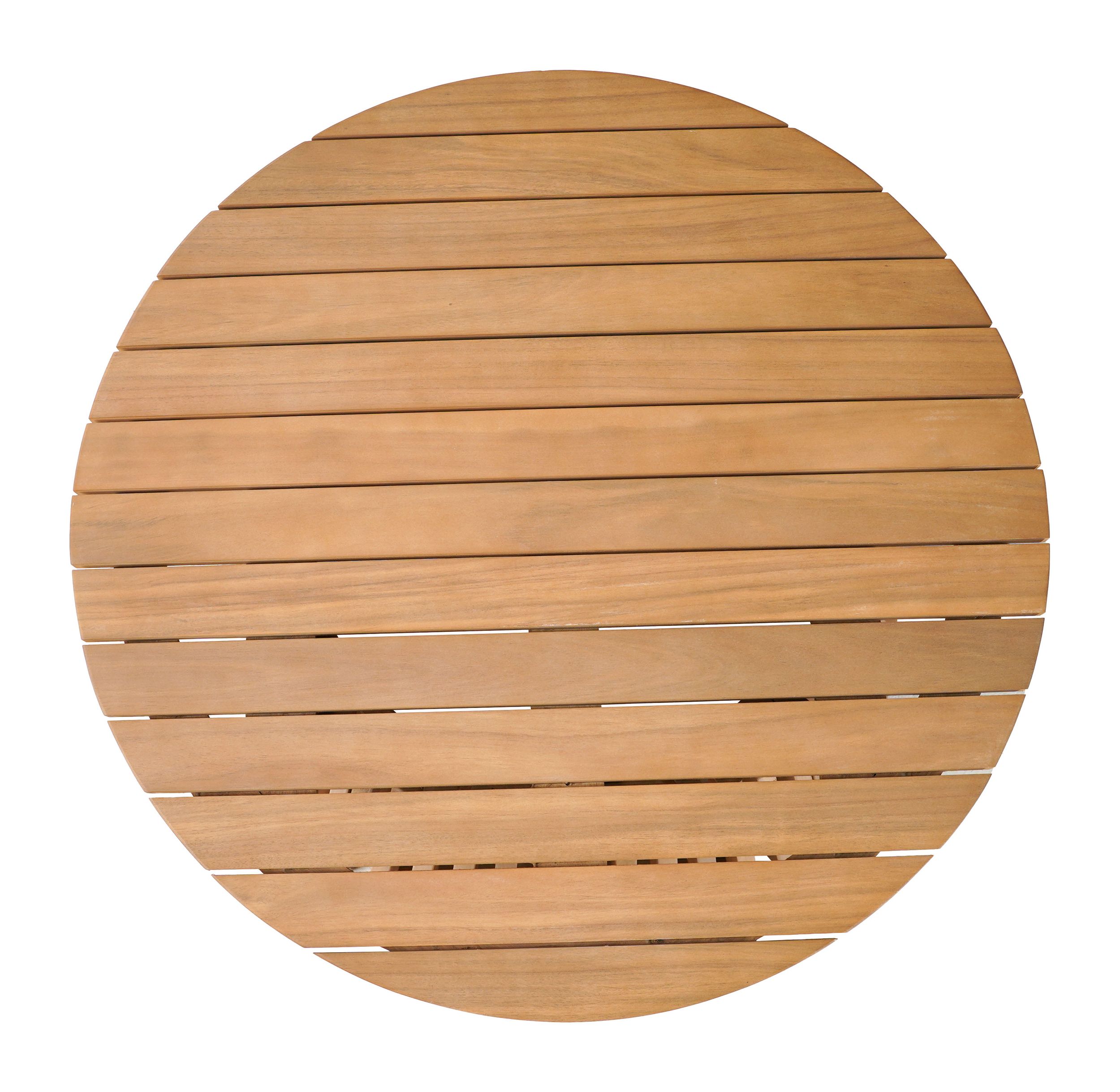 Zahara Round Wood Outdoor Coffee Table
