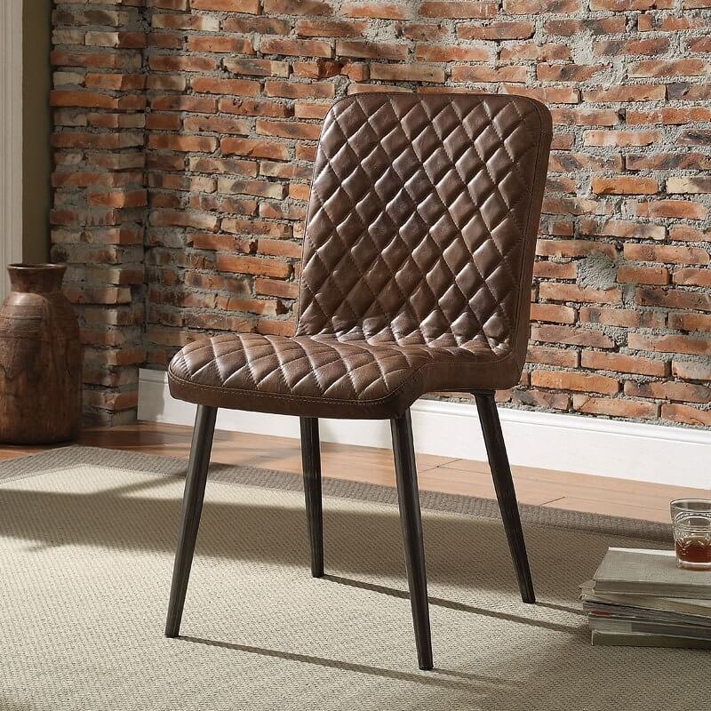 Millerton Top Grain Leather Dining Chair by ACME