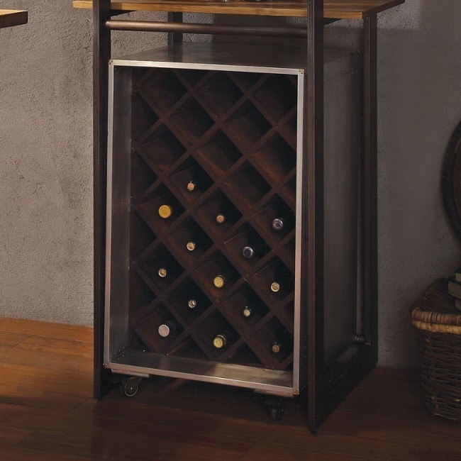 Brancaster Aluminum Wine Cabinet