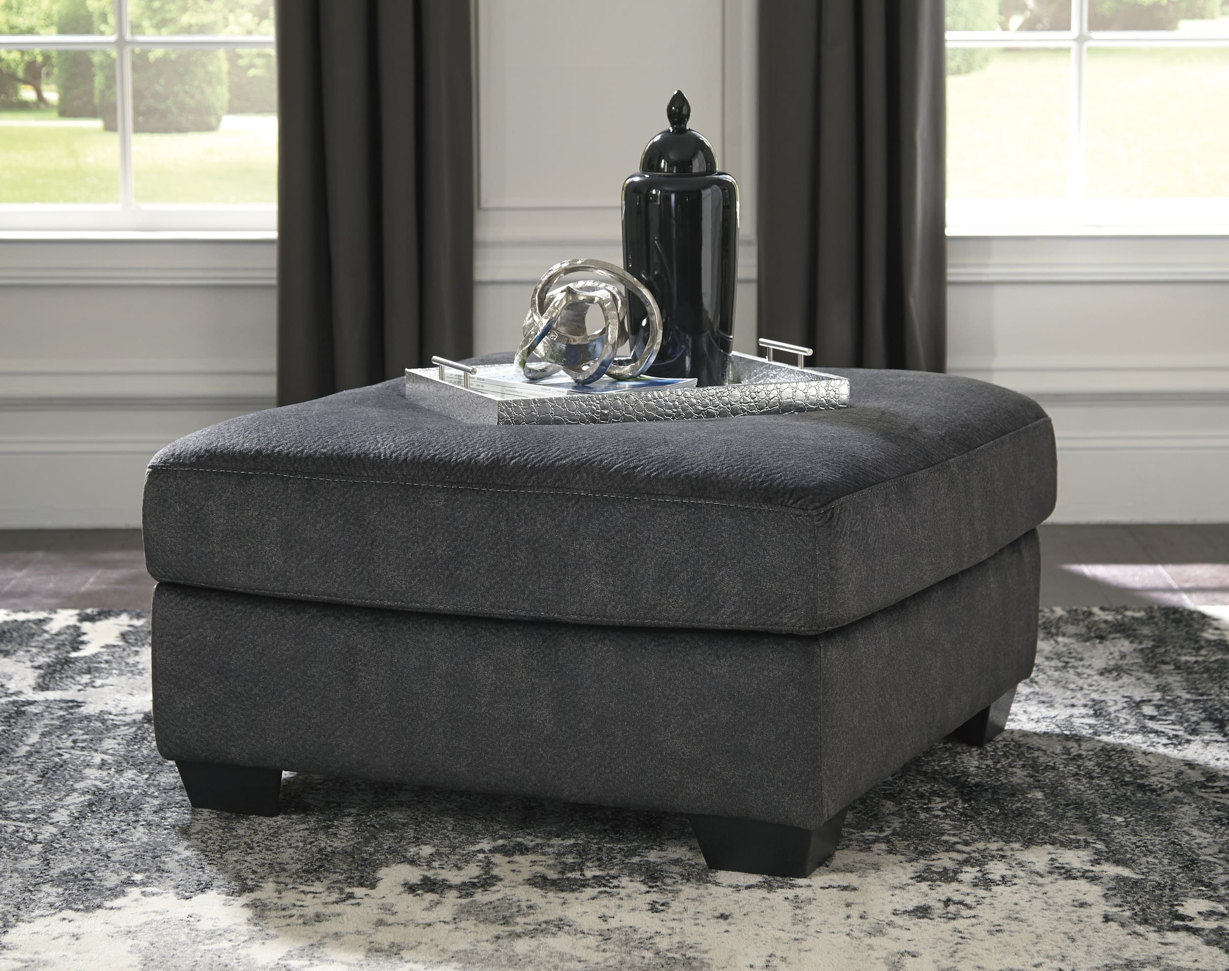 Accrington Polyester Oversized Ottoman