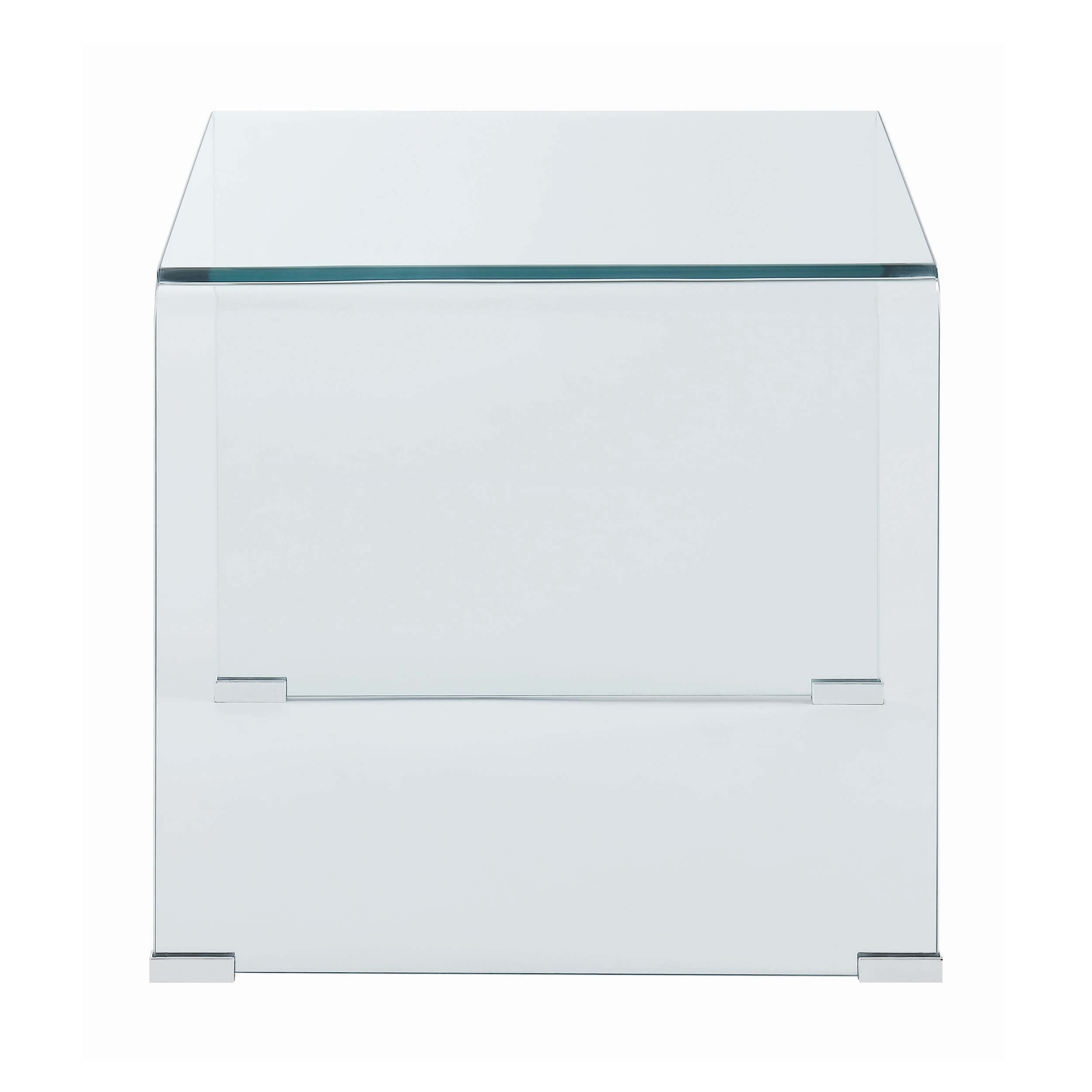 Ripley Glass Square End Table Clear