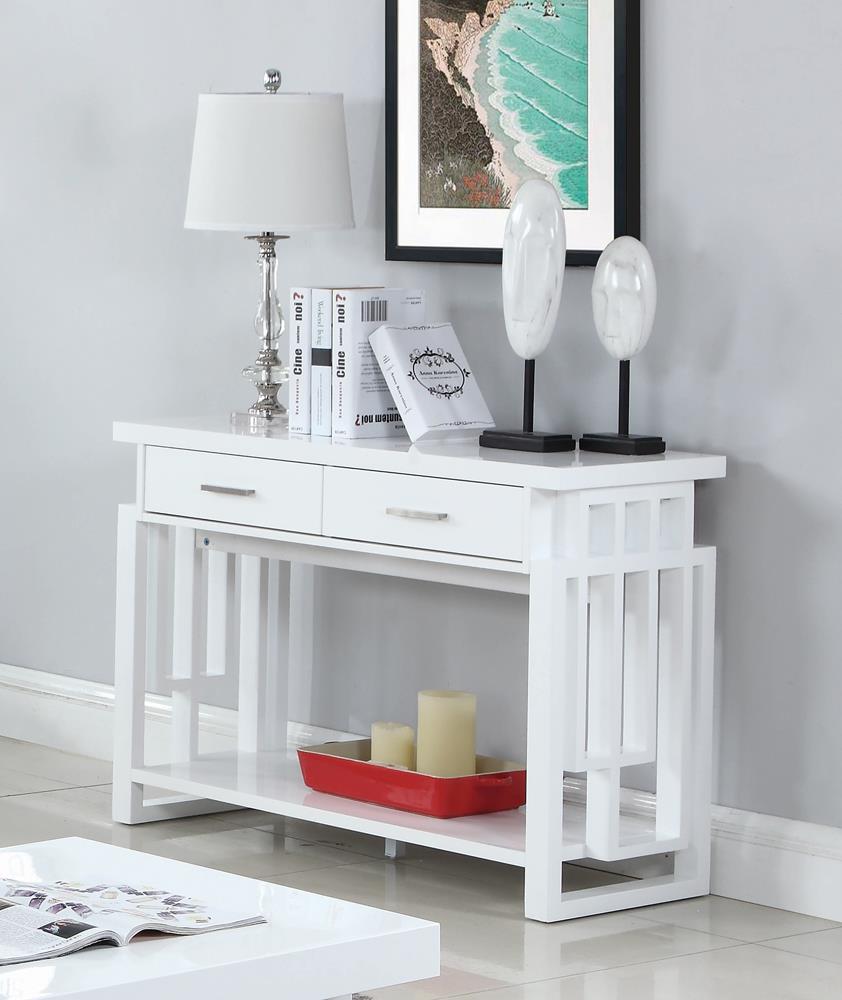 Schmitt Rectangular 2-drawer Sofa Table