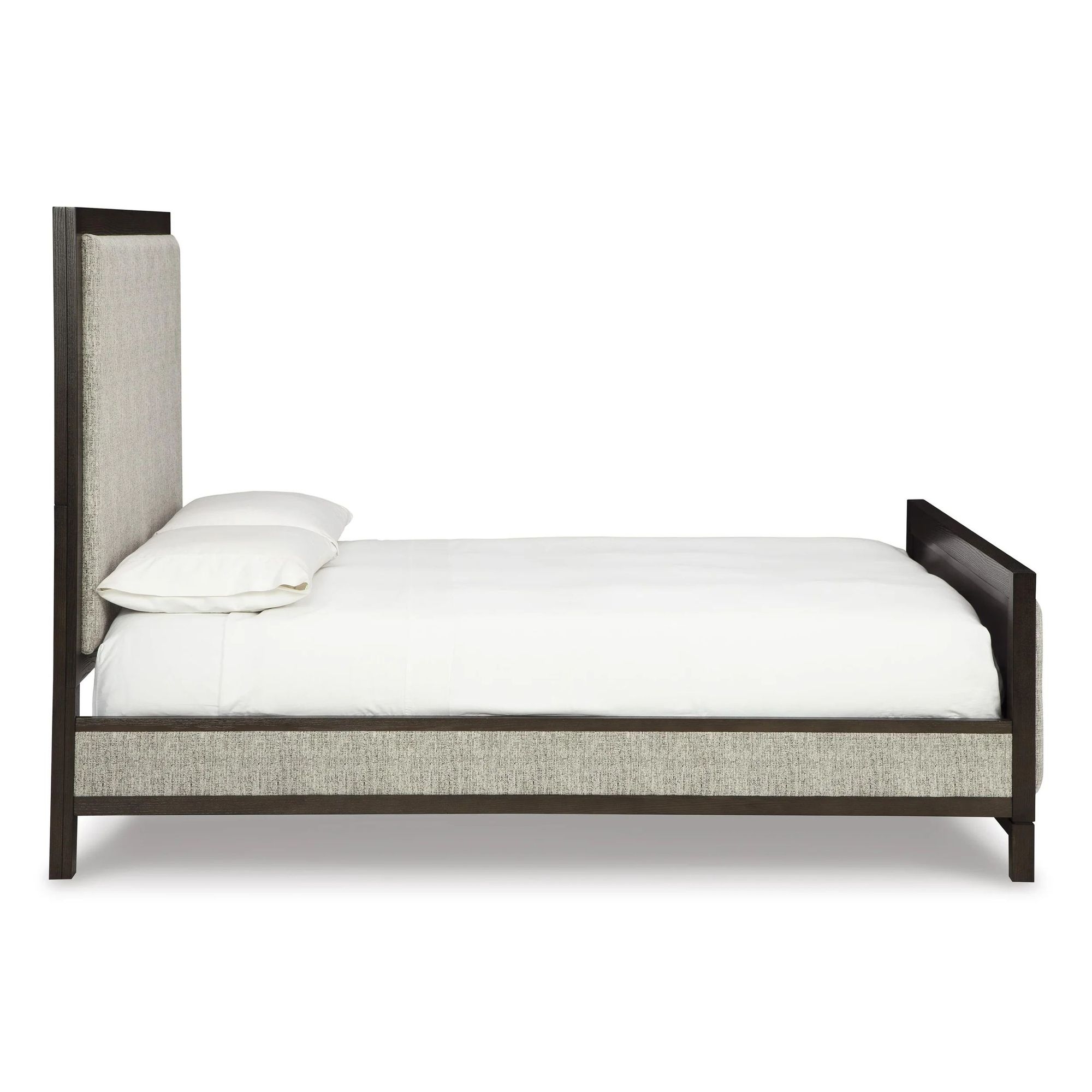 Ashley SM Burkhaus Polyester Upholstered Queen Size Panel Bed