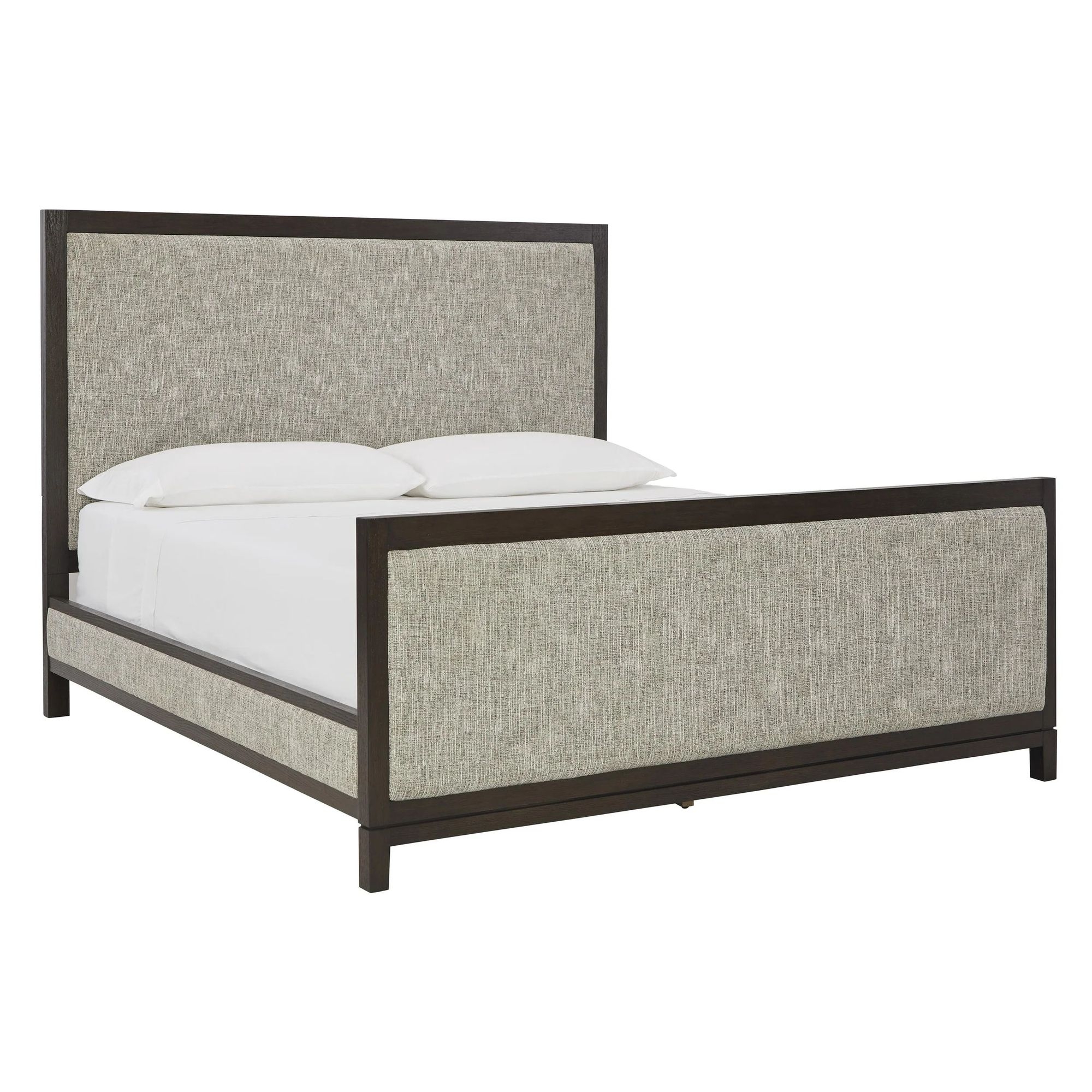 Ashley SM Burkhaus Polyester Upholstered King Size Panel Bed