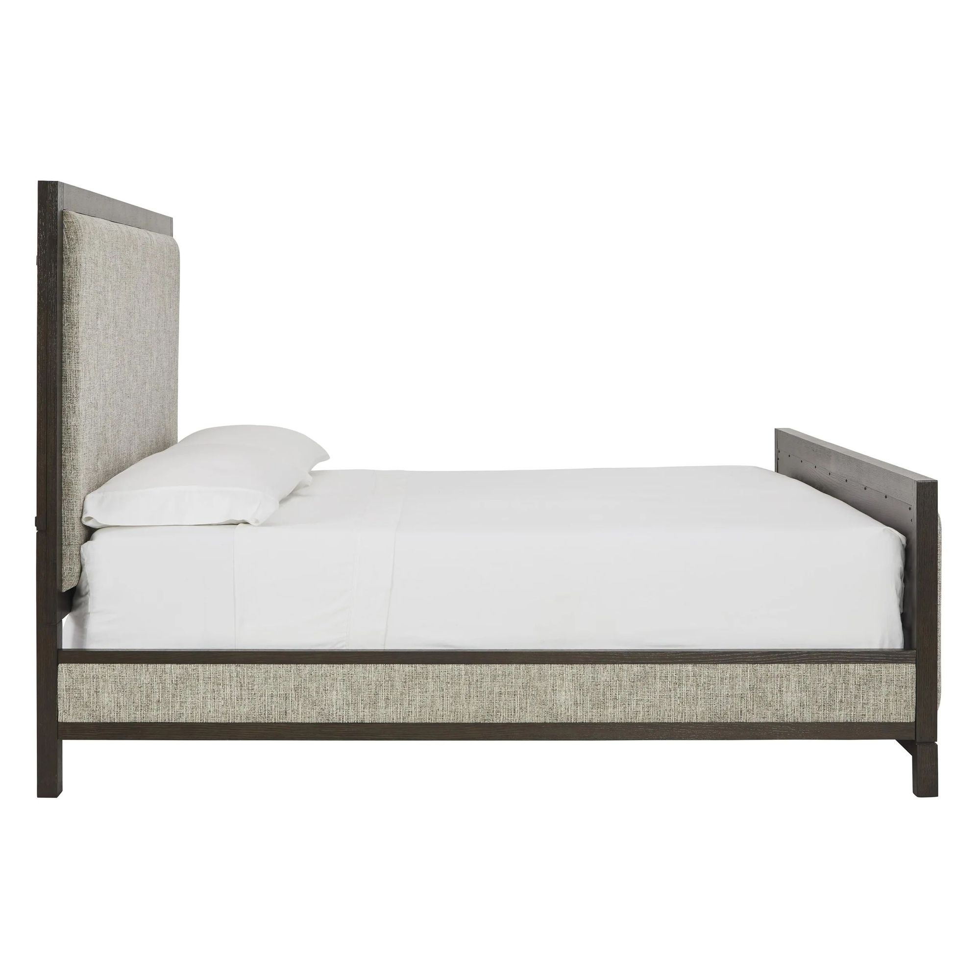 Ashley SM Burkhaus Polyester Upholstered King Size Panel Bed