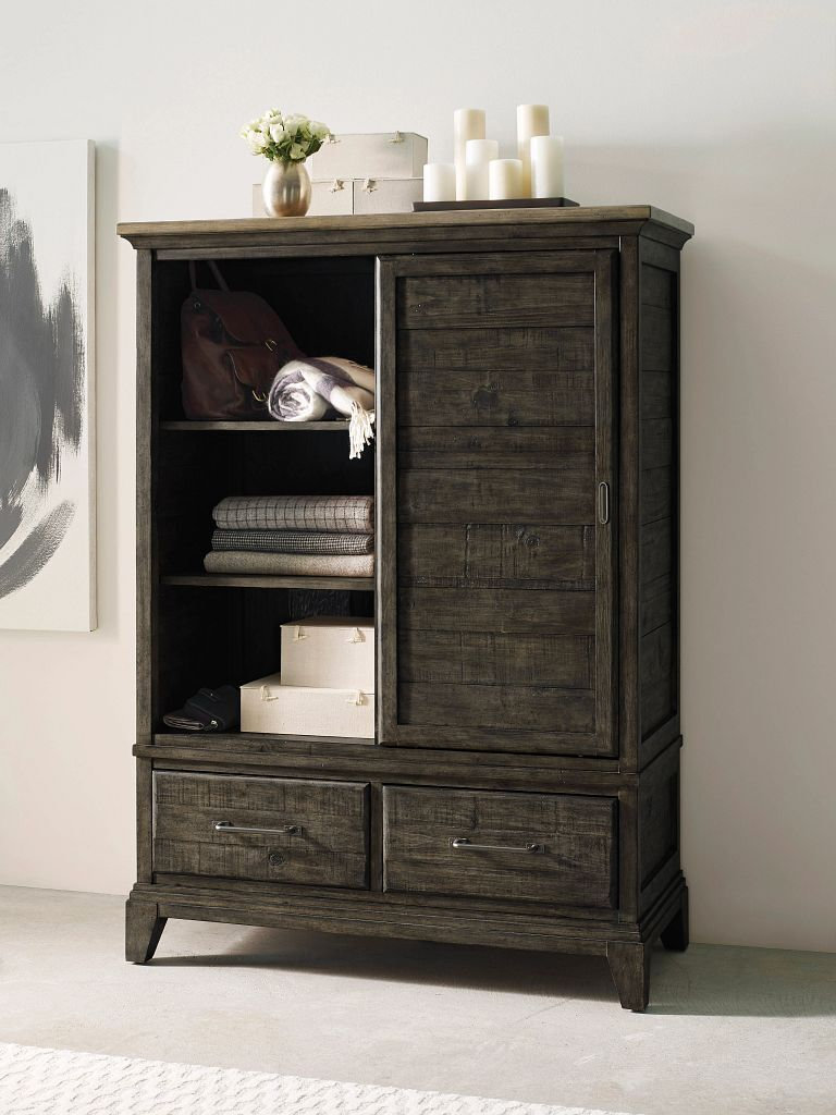 Plank Road Wheeler 7-Drawer Chest w/Door