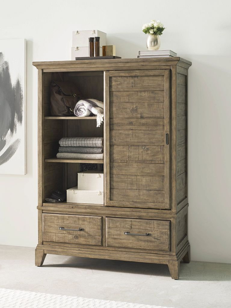 Plank Road Wheeler 7-Drawer Chest w/Door