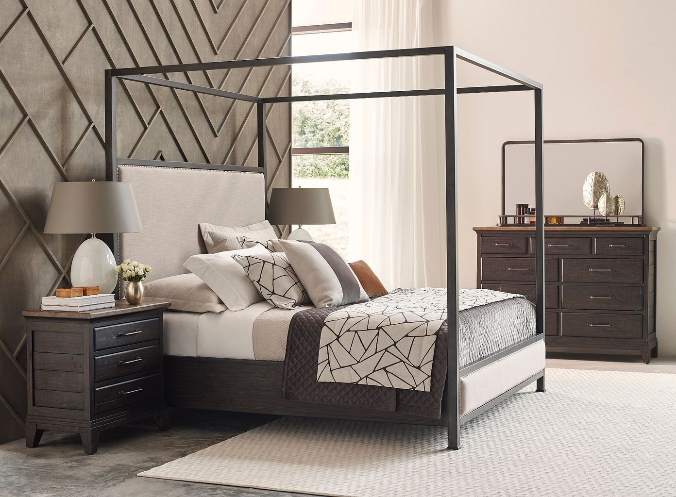 Plank Road Blair Wood 3-Drawer Nightstand