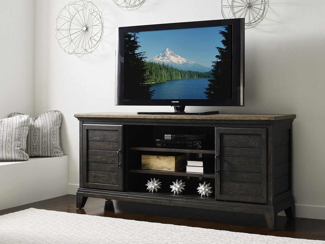 Plank Road Arden 72-inch Wood 2-Door Entertainment Console