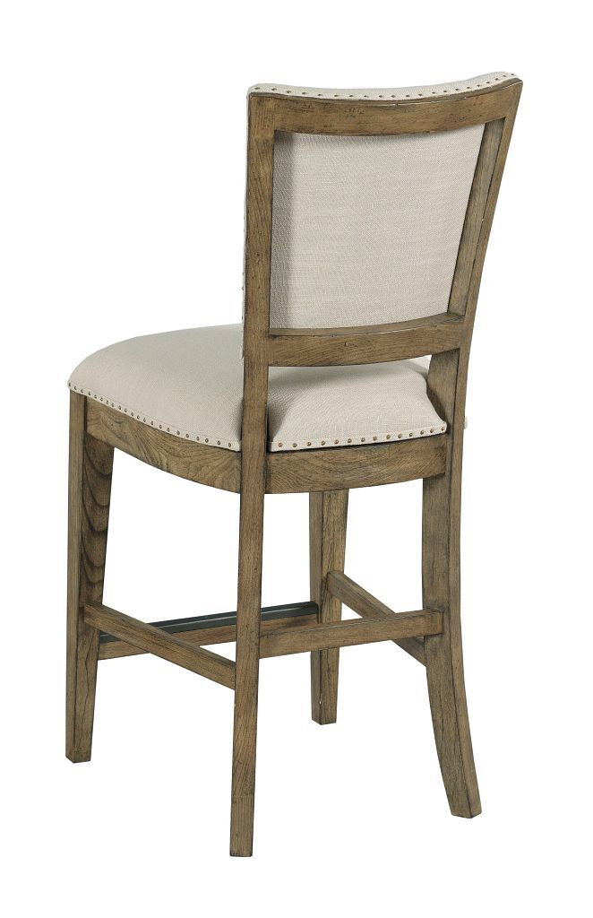 Plank Road Kimler Fabric/Wood Counter Height Chair