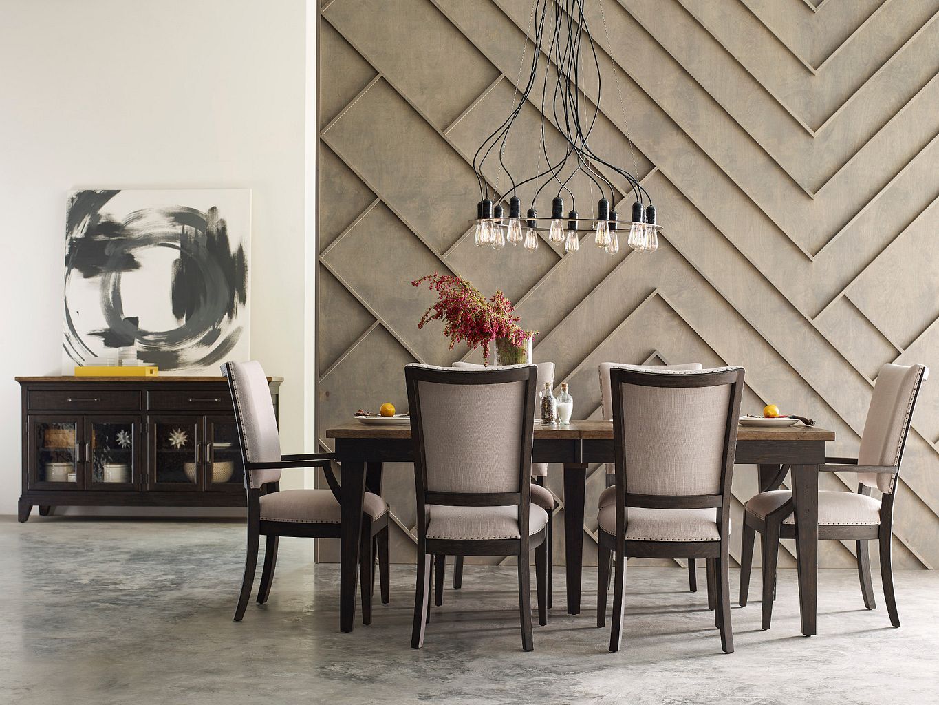 Plank Road Rankin Rectangular Wood Extendable Dining Room Set