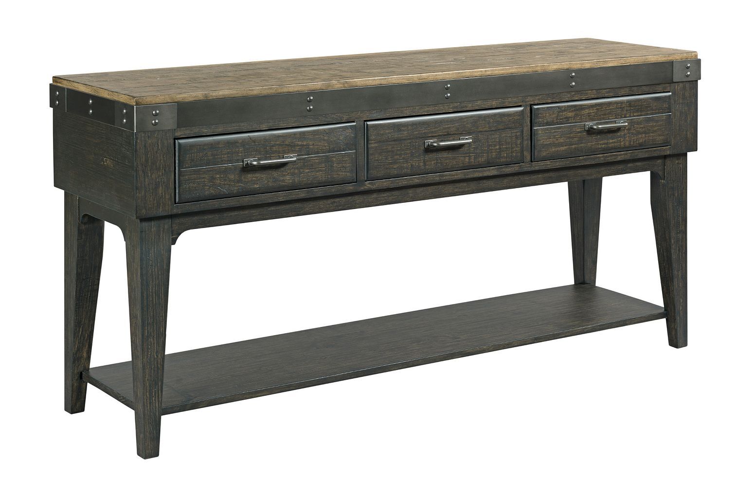 Plank Road Button Round Wood Extendable Dining Room Set