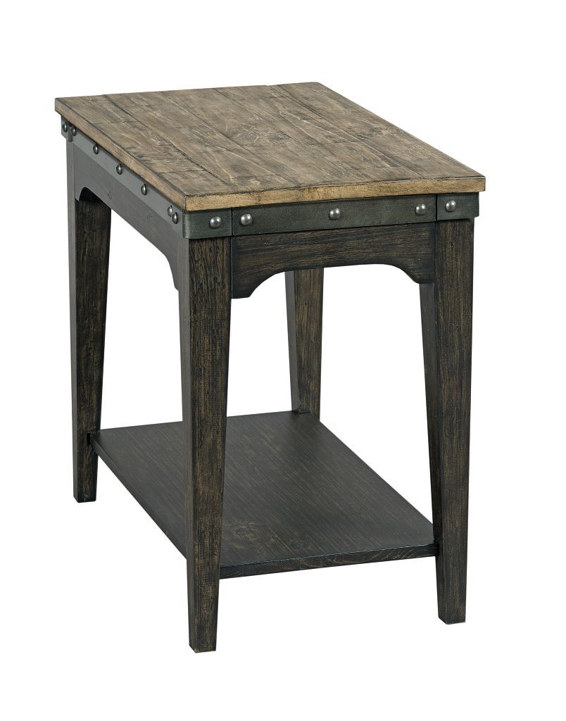 Plank Road Artisans Round Wood Cocktail Table Set
