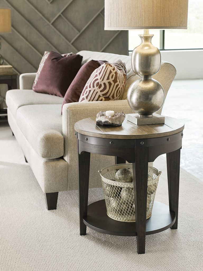 Plank Road Artisans Round Wood End Table