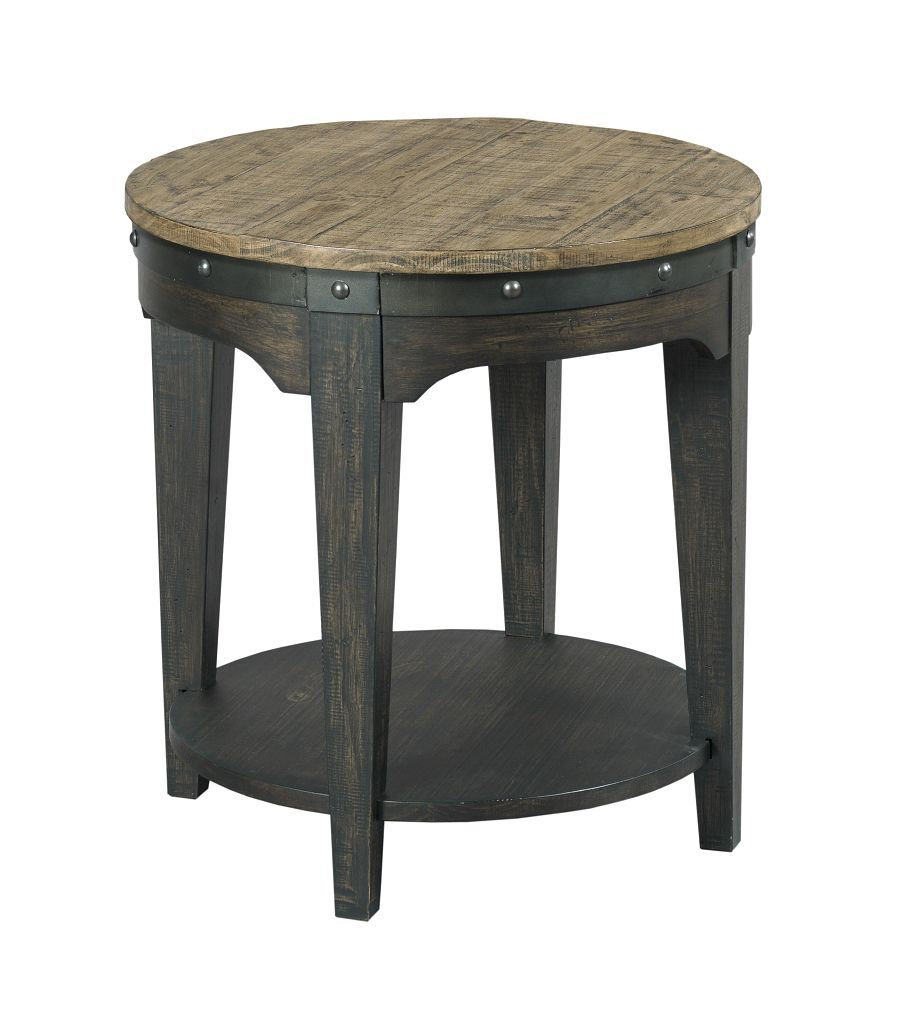 Plank Road Artisans Round Wood End Table