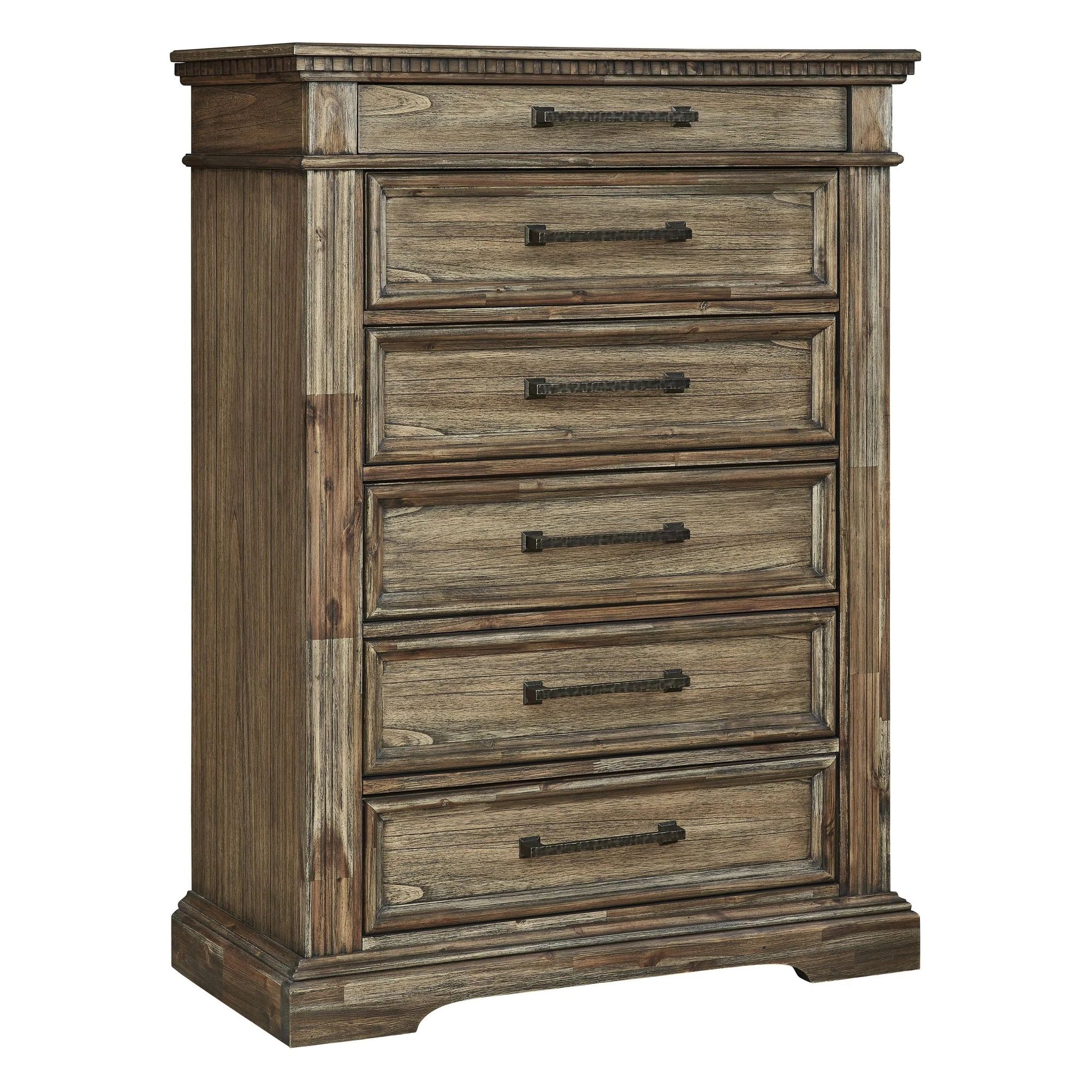 Ashley SM Markenburg Wood Veneer Bedroom Set