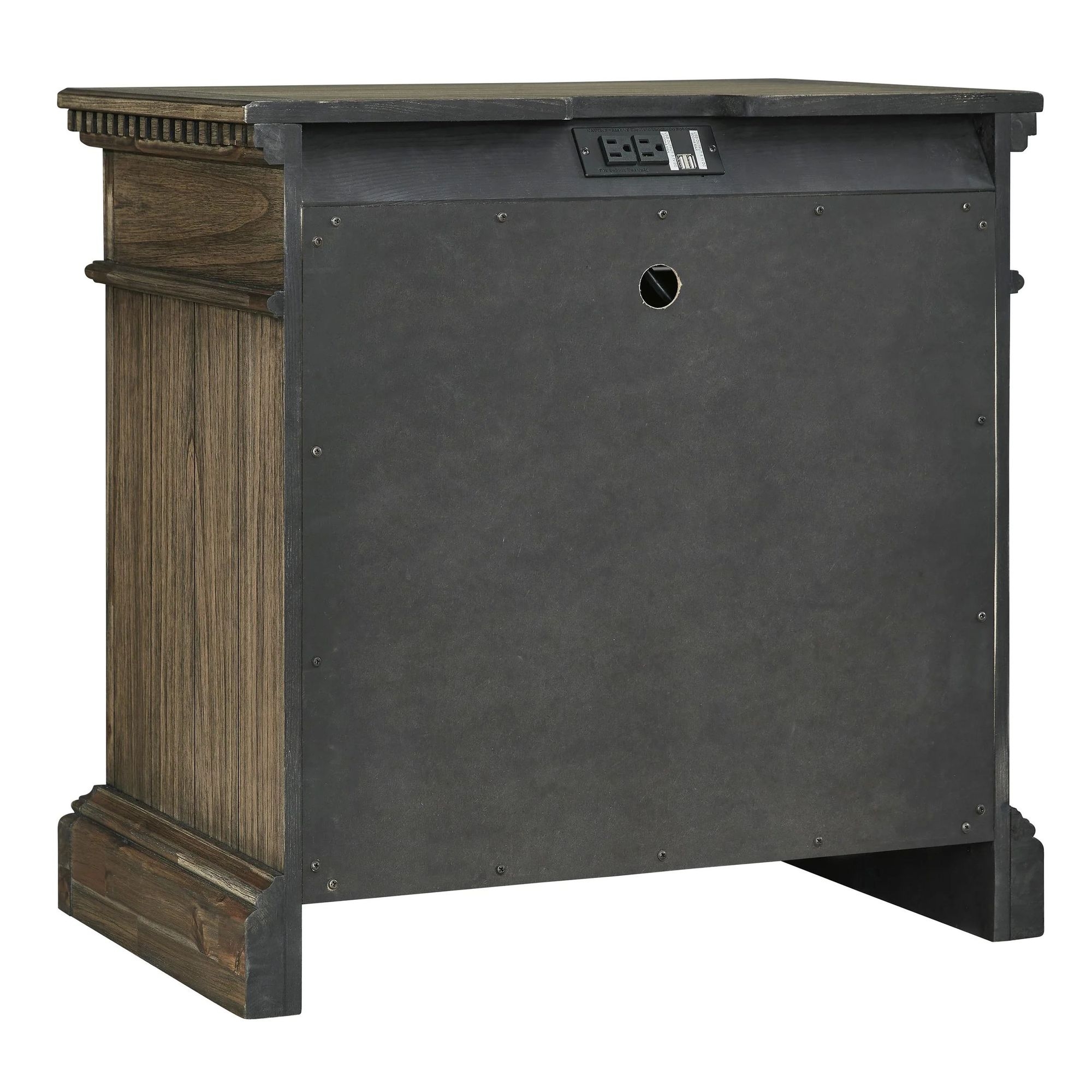 Ashley Markenburg Wood Veneer Nightstand Back