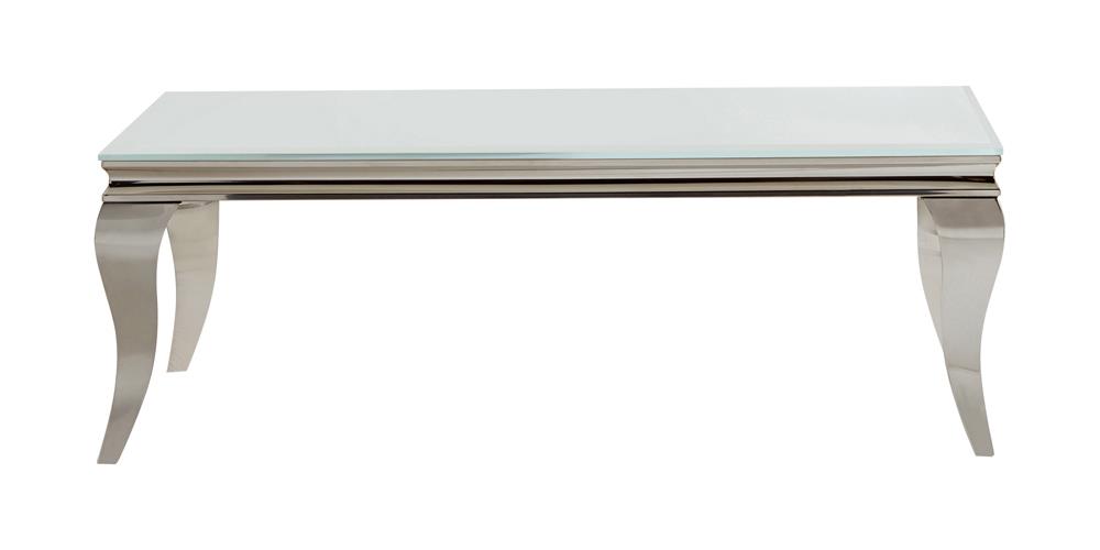 Luna Glass Top Rectangle Coffee Table