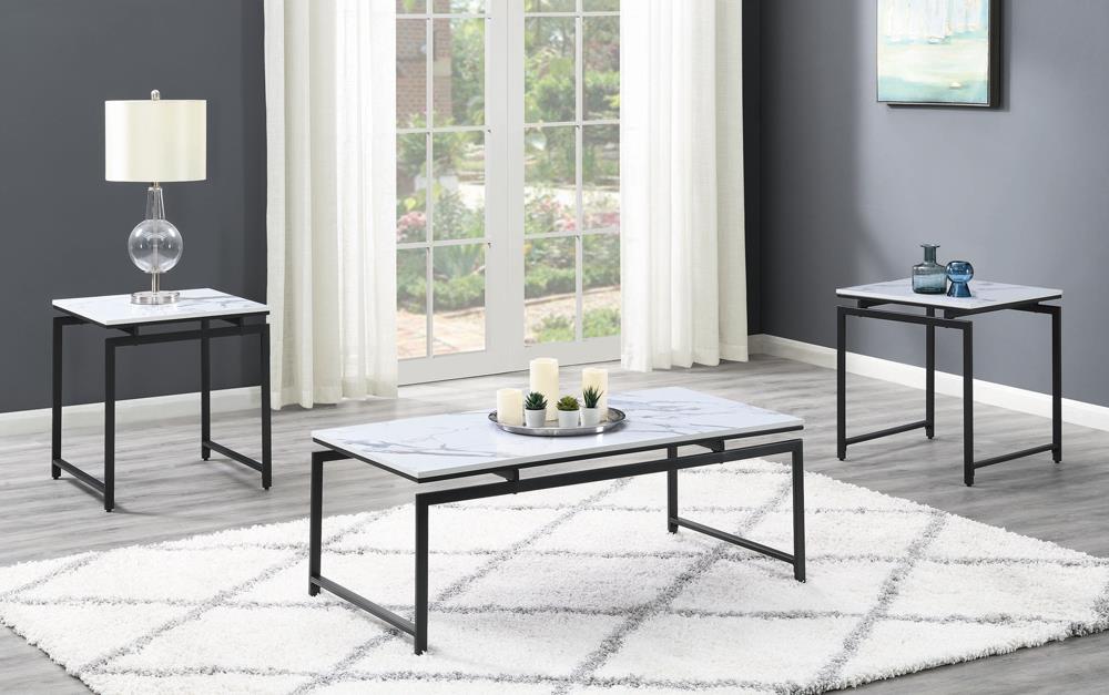 Clark Faux Marble 3-piece Occasional Set