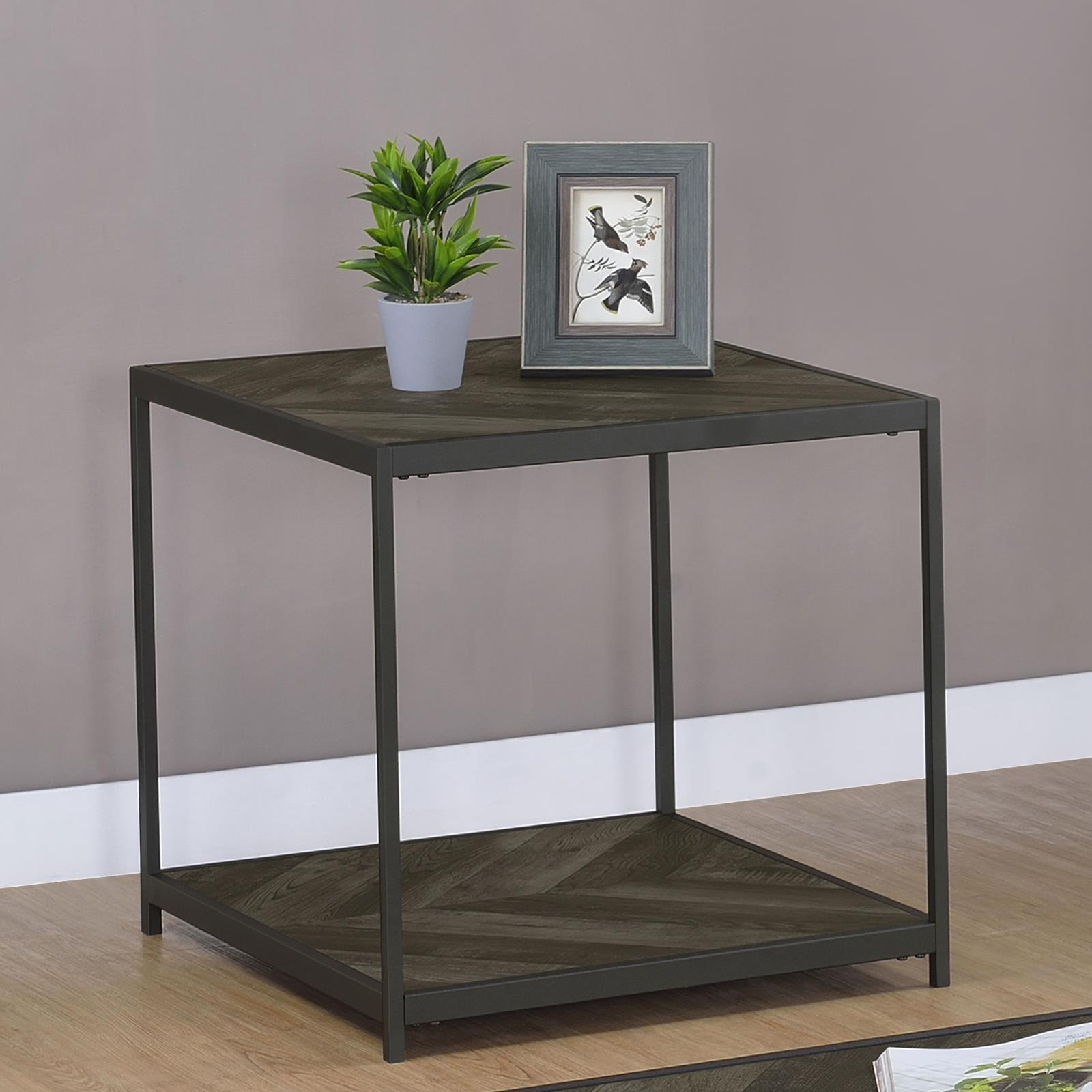 Beckley Chevron End Table