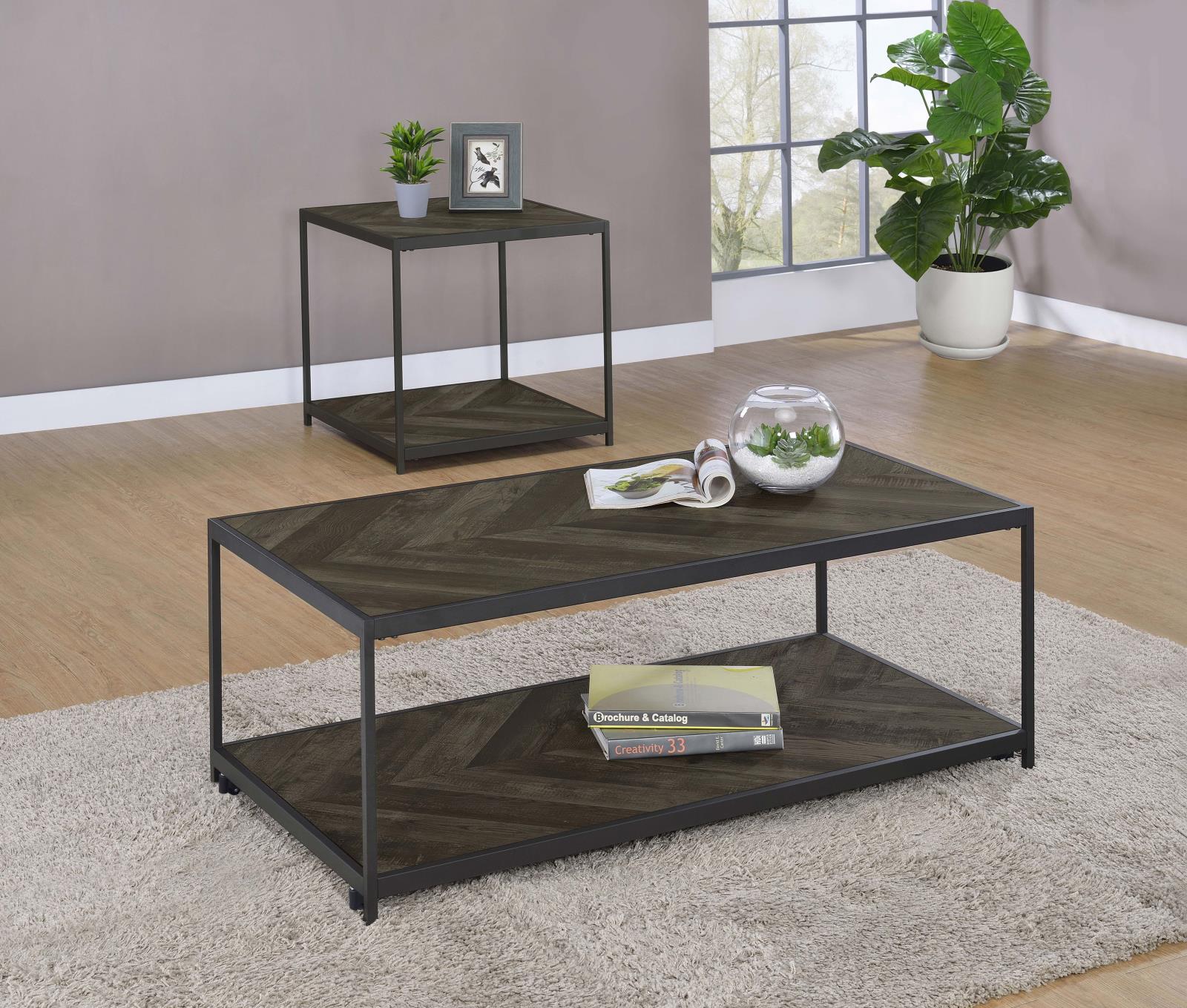 Beckley Chevron End Table