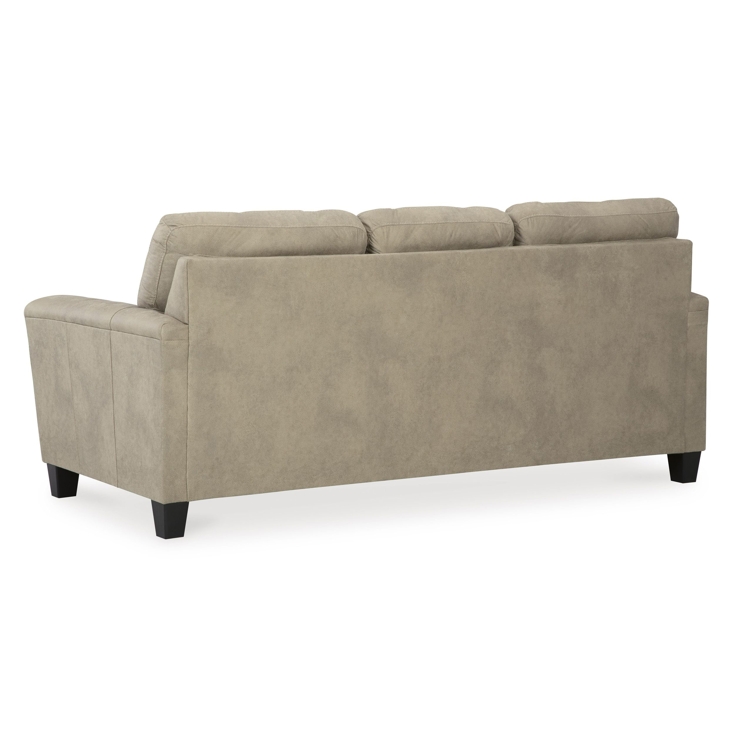 Kirkhill Transitional Sofa | Sand Fabric with Accent Pillows