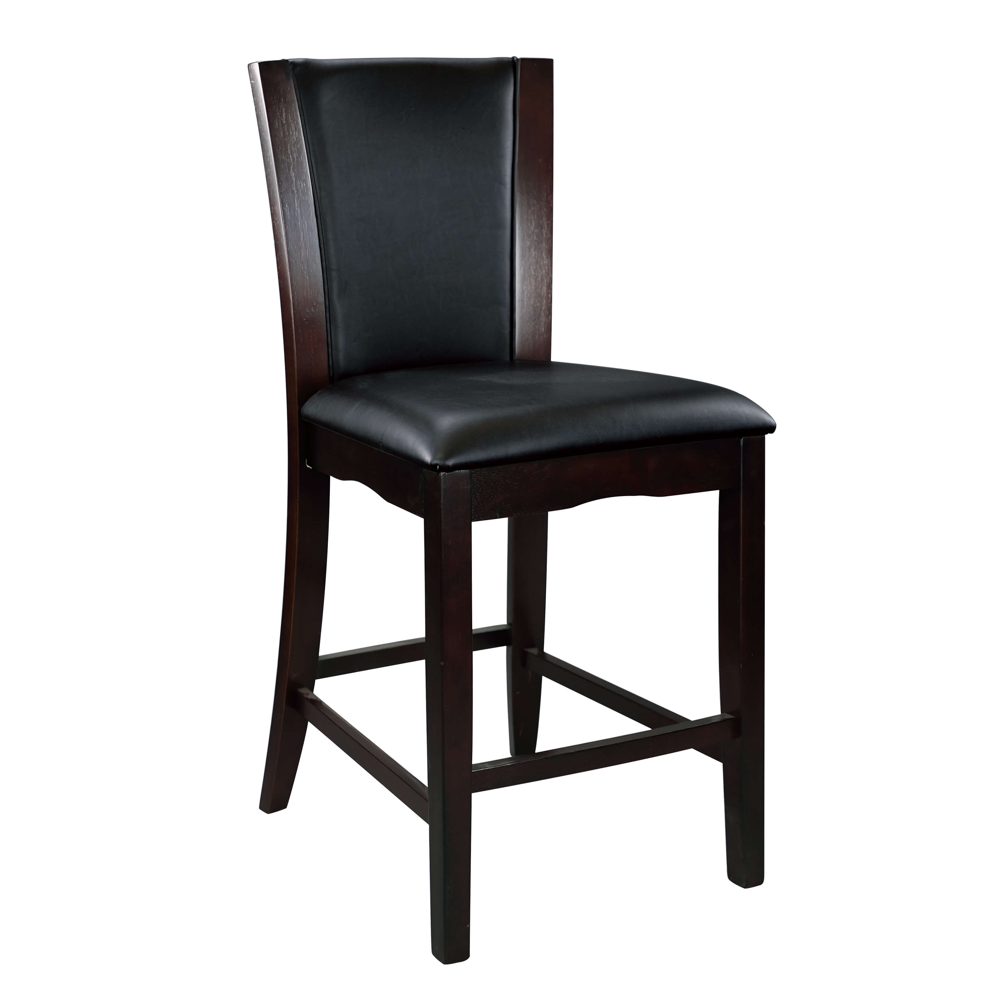 Daisy Transitional Vinyl/Wood Counter Dining Chair - Thumbnail 4